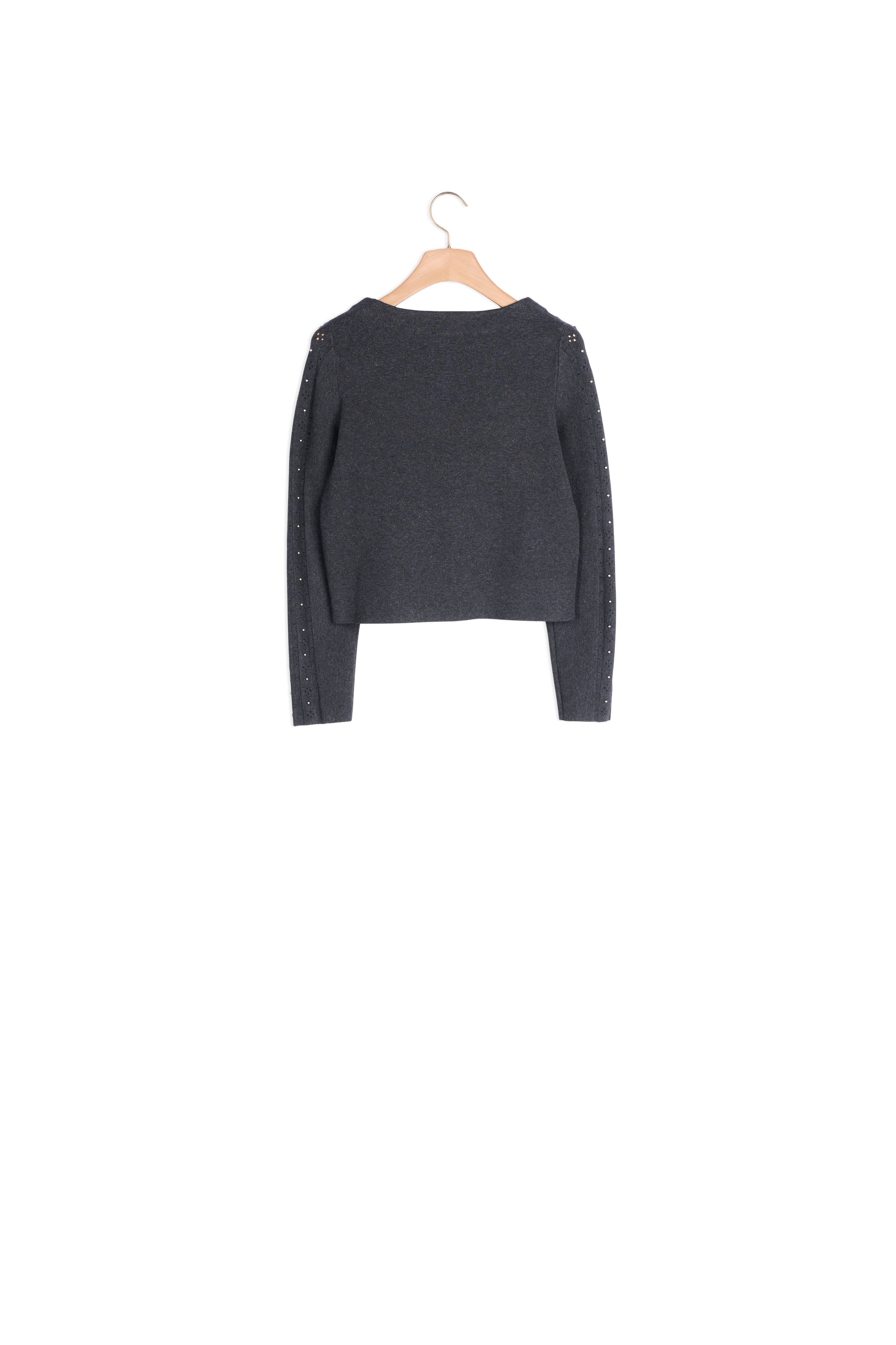 Pull en Maille fantaisie orné de studs Sandro seconde main