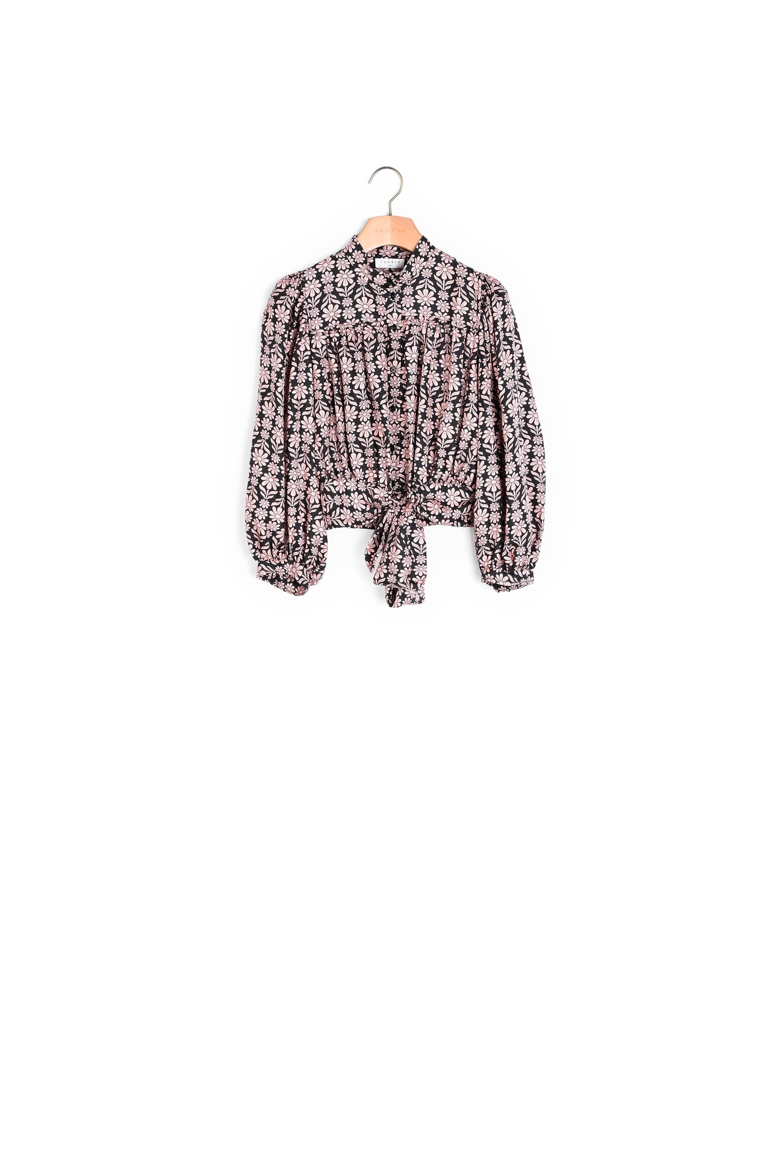 Chemise Noir / Rose Sandro seconde main
