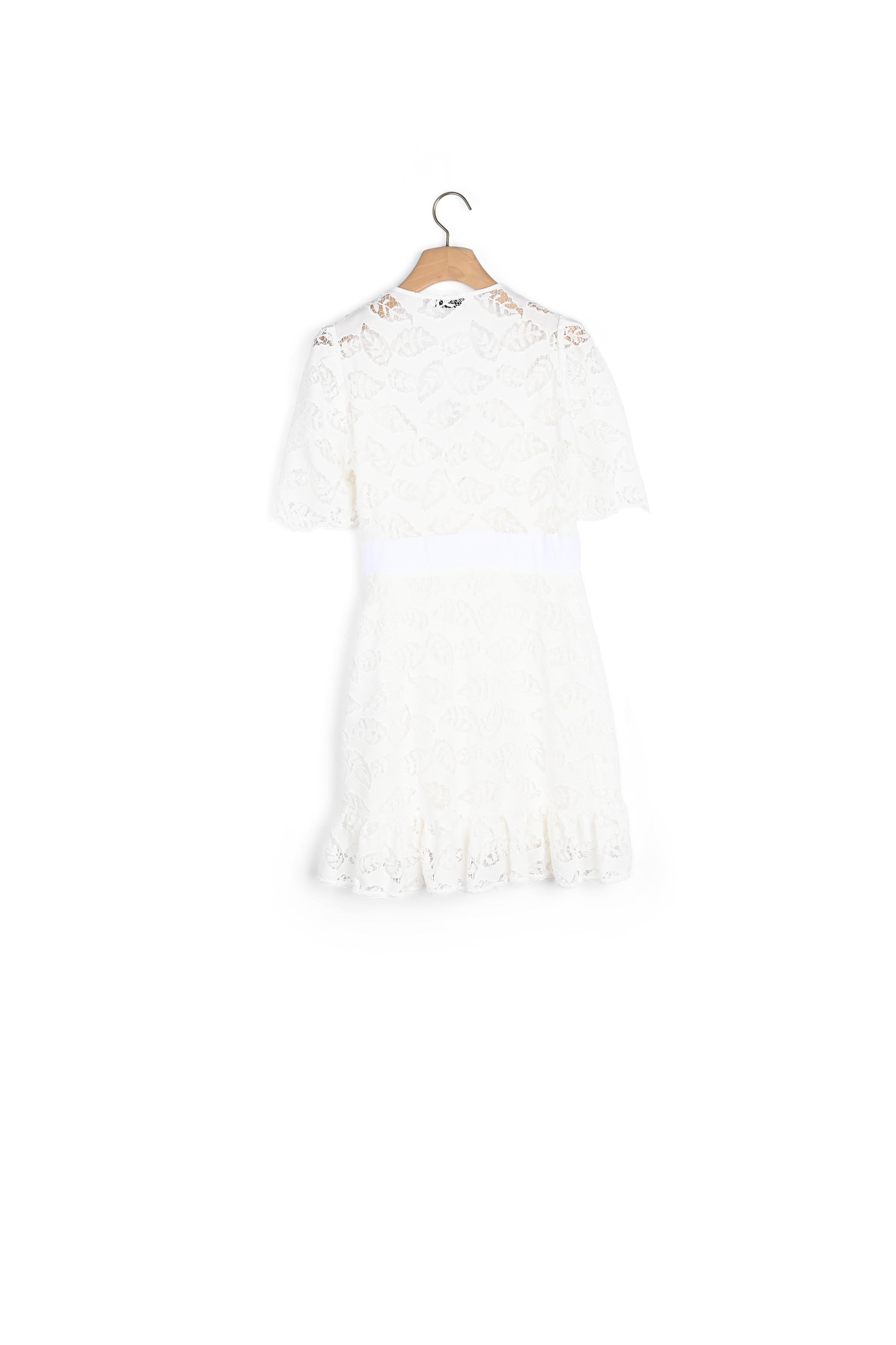 Robe courte en broderie anglaise Sandro seconde main