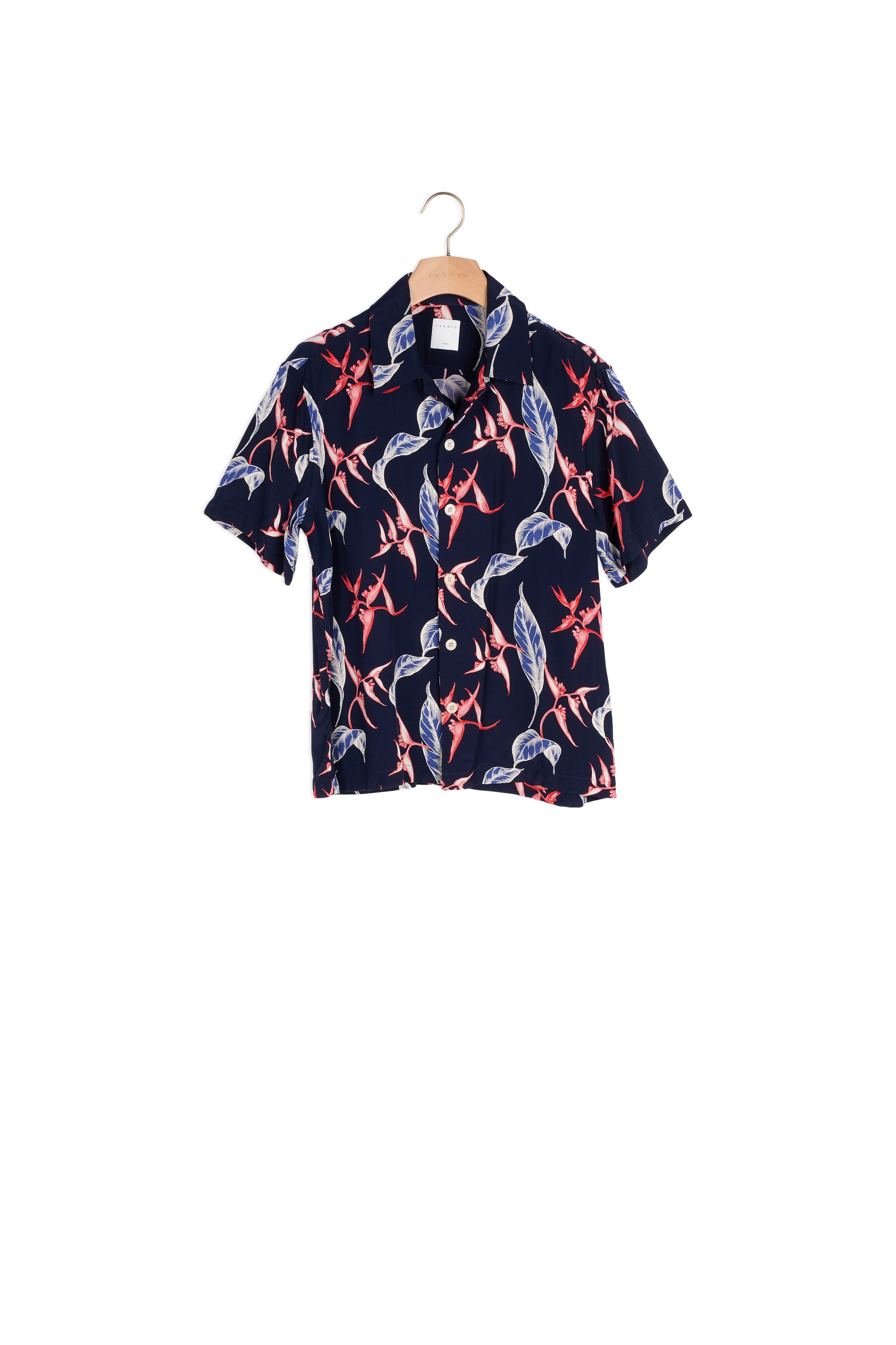 Chemise imprimée à manches courtes Sandro seconde main