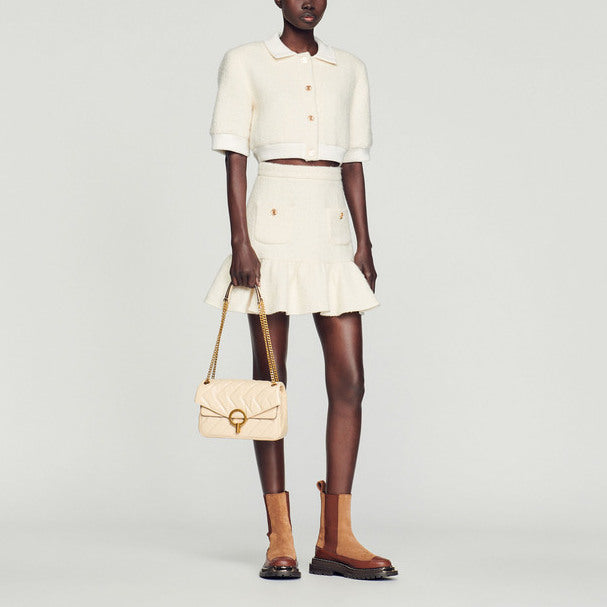 Jupe Ecru Sandro seconde main