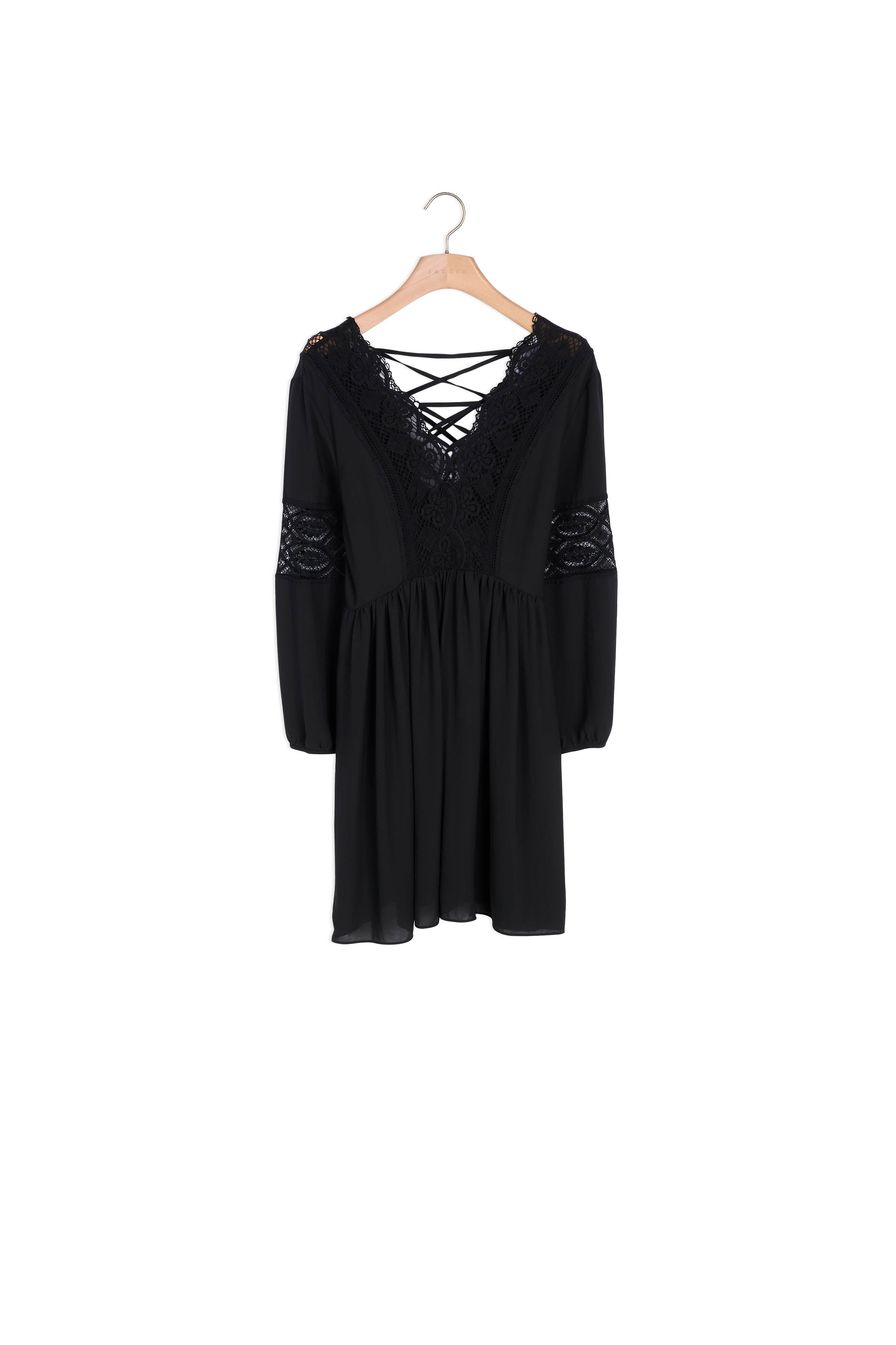 Robe lacée avec dentelle Sandro seconde main