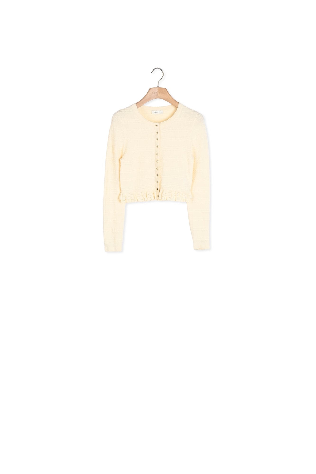 Cardigan à volants Sandro seconde main