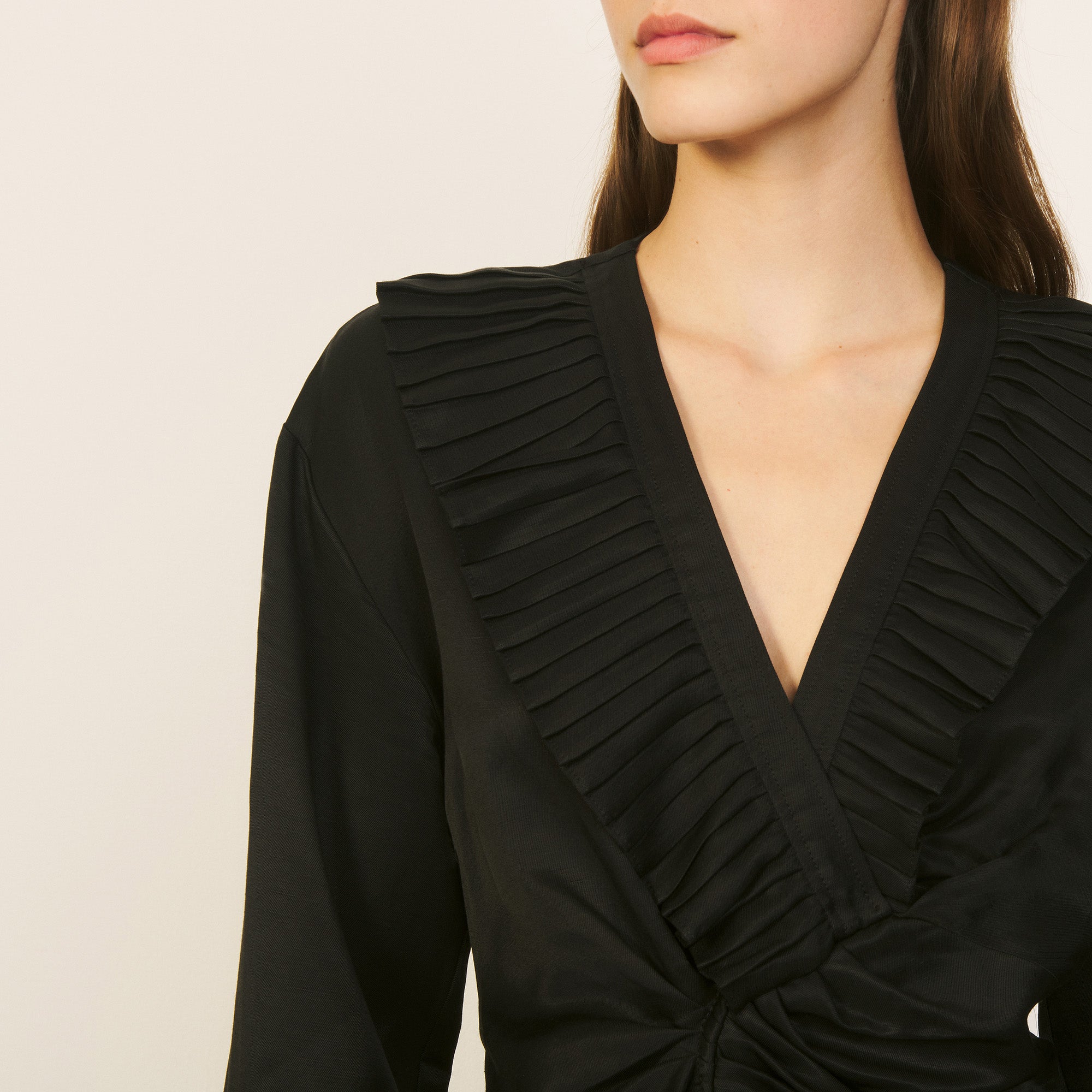 Robe courte avec volants froncés Sandro seconde main
