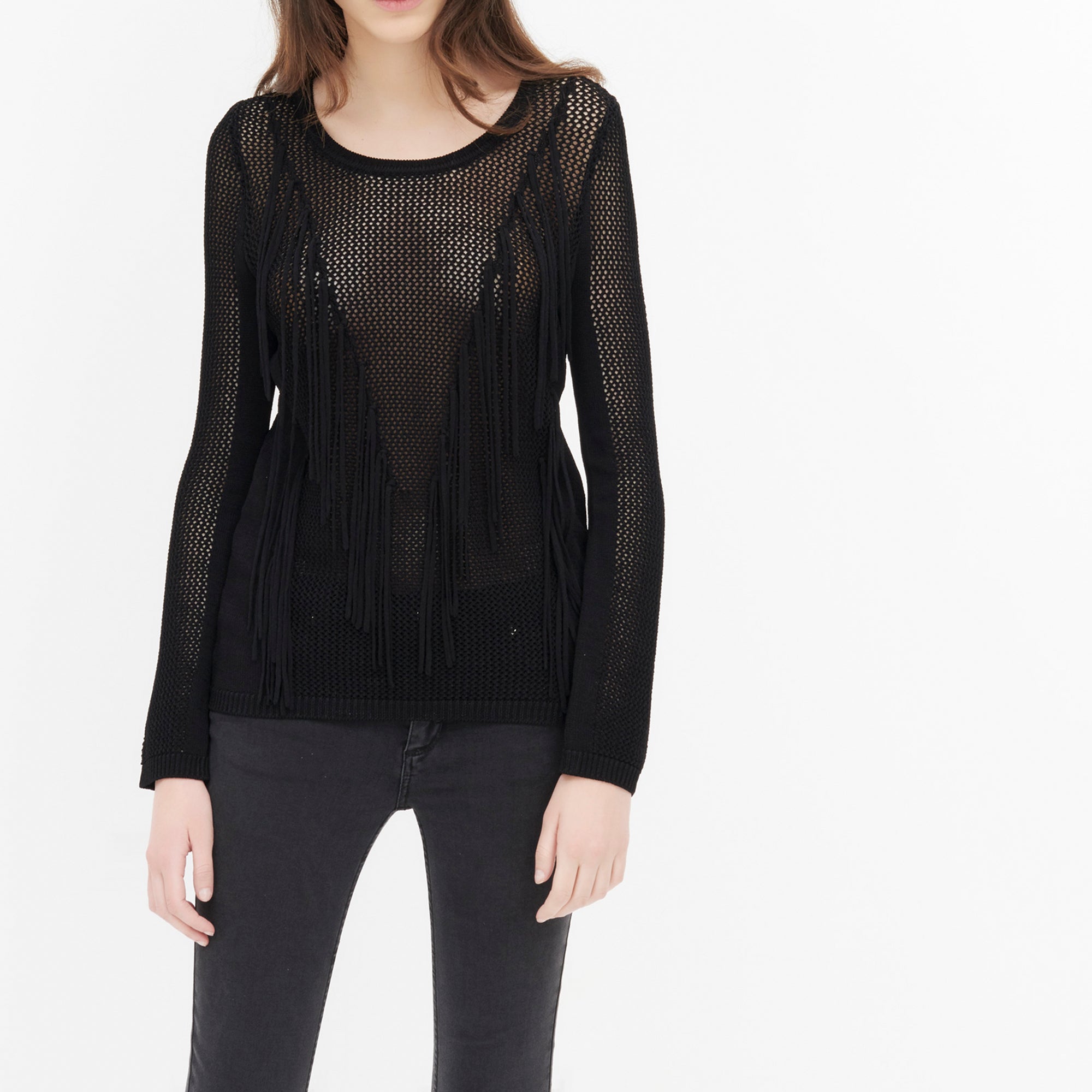 Pull Noir Sandro seconde main