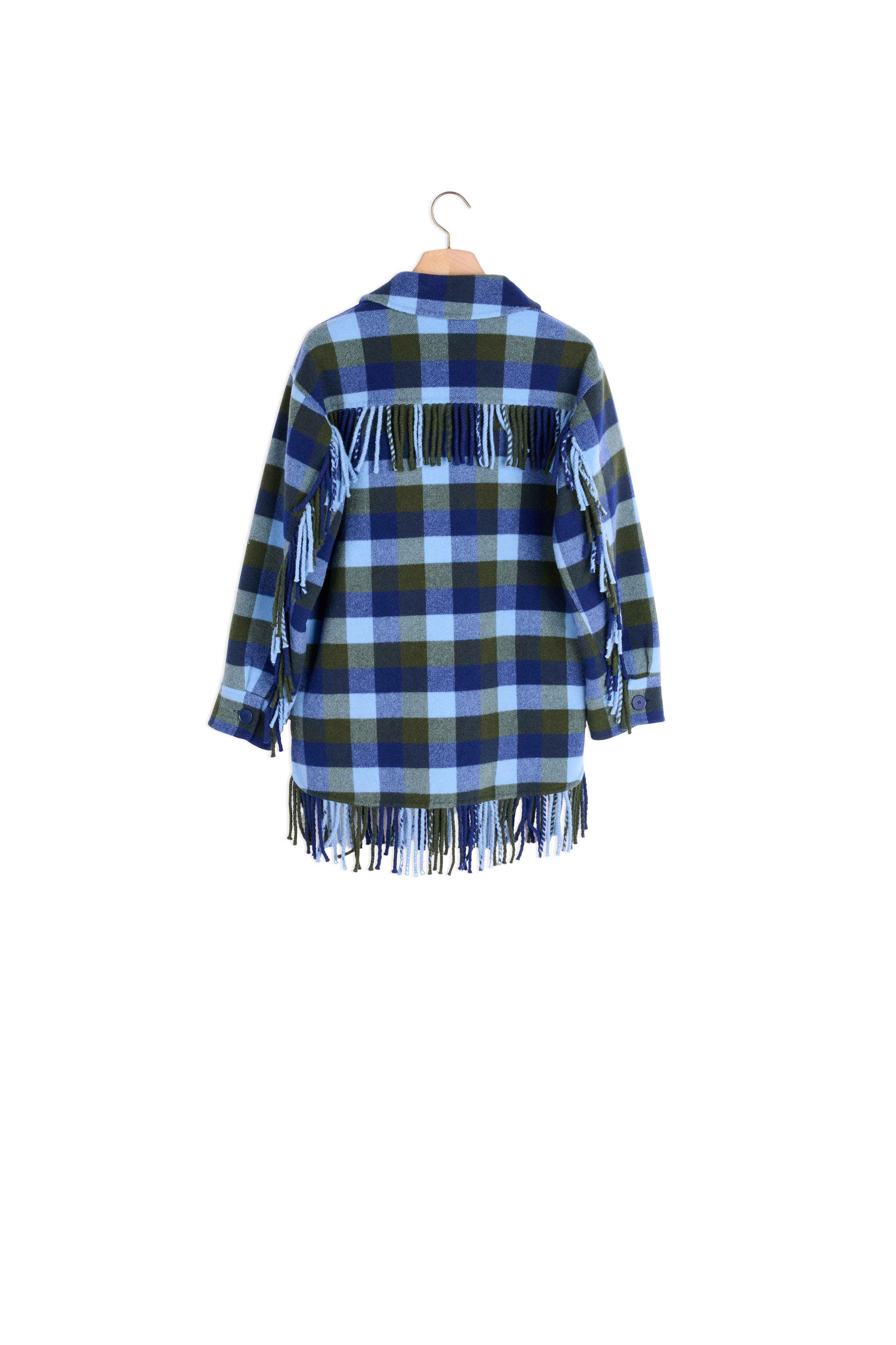 Manteau à carreaux Sandro seconde main