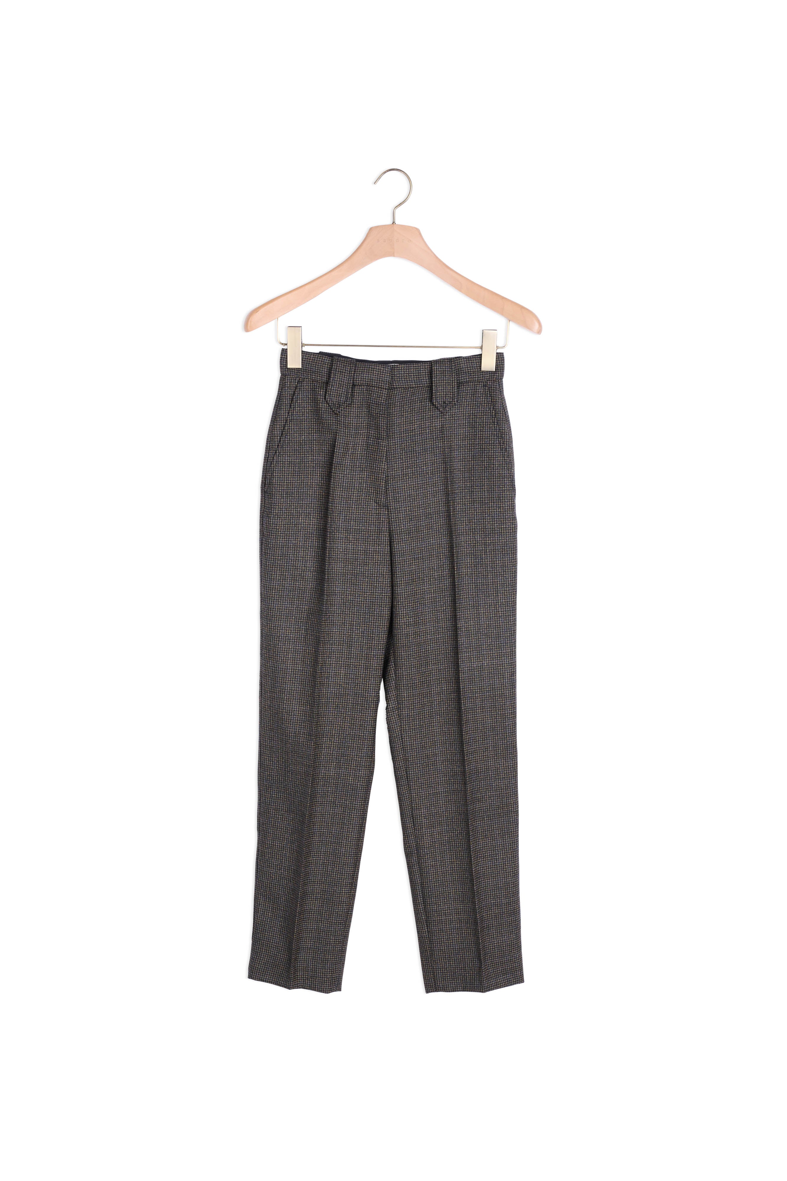 Pantalon Beige / Bleu Sandro seconde main