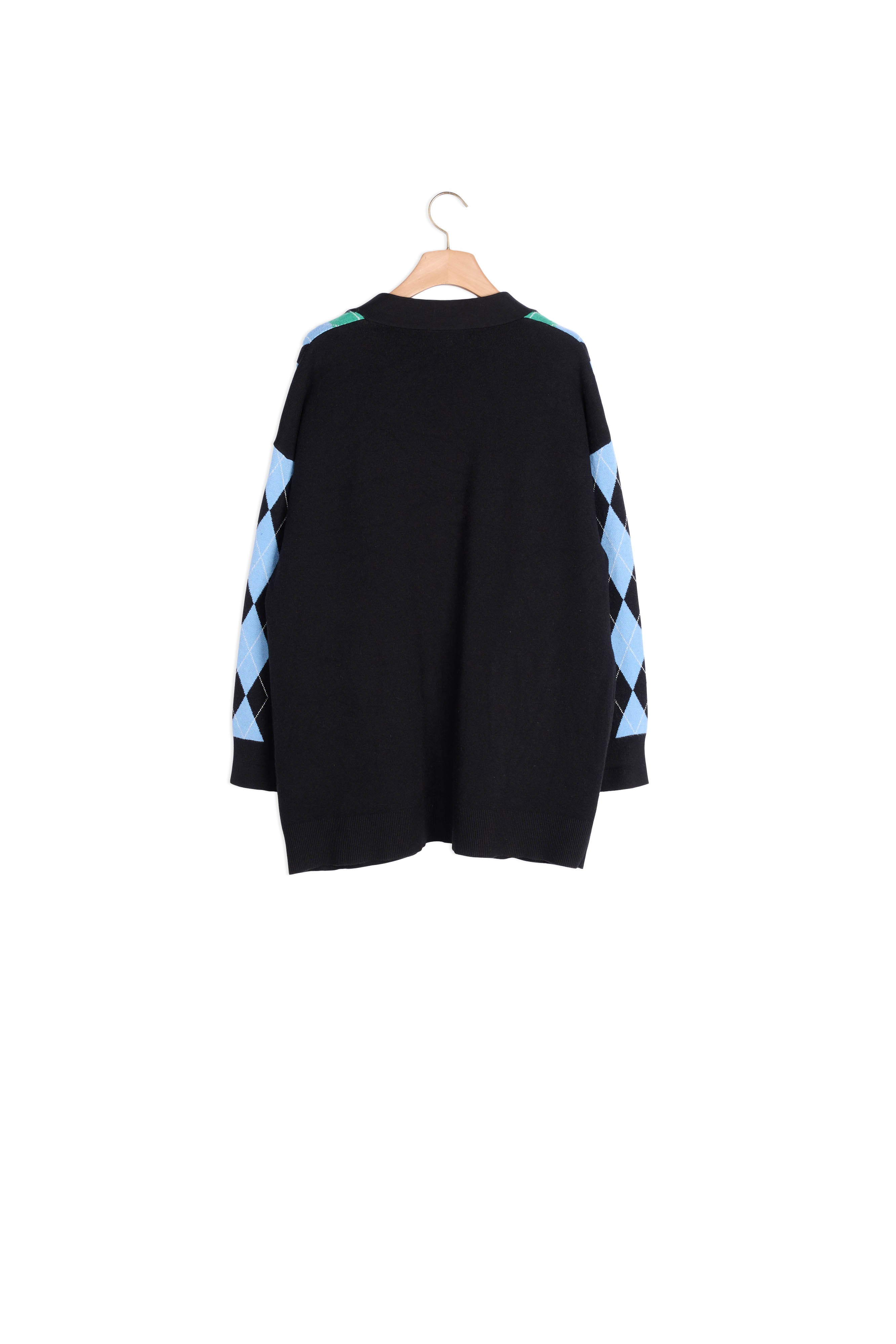 Gilet oversize à motif jacquard Sandro seconde main