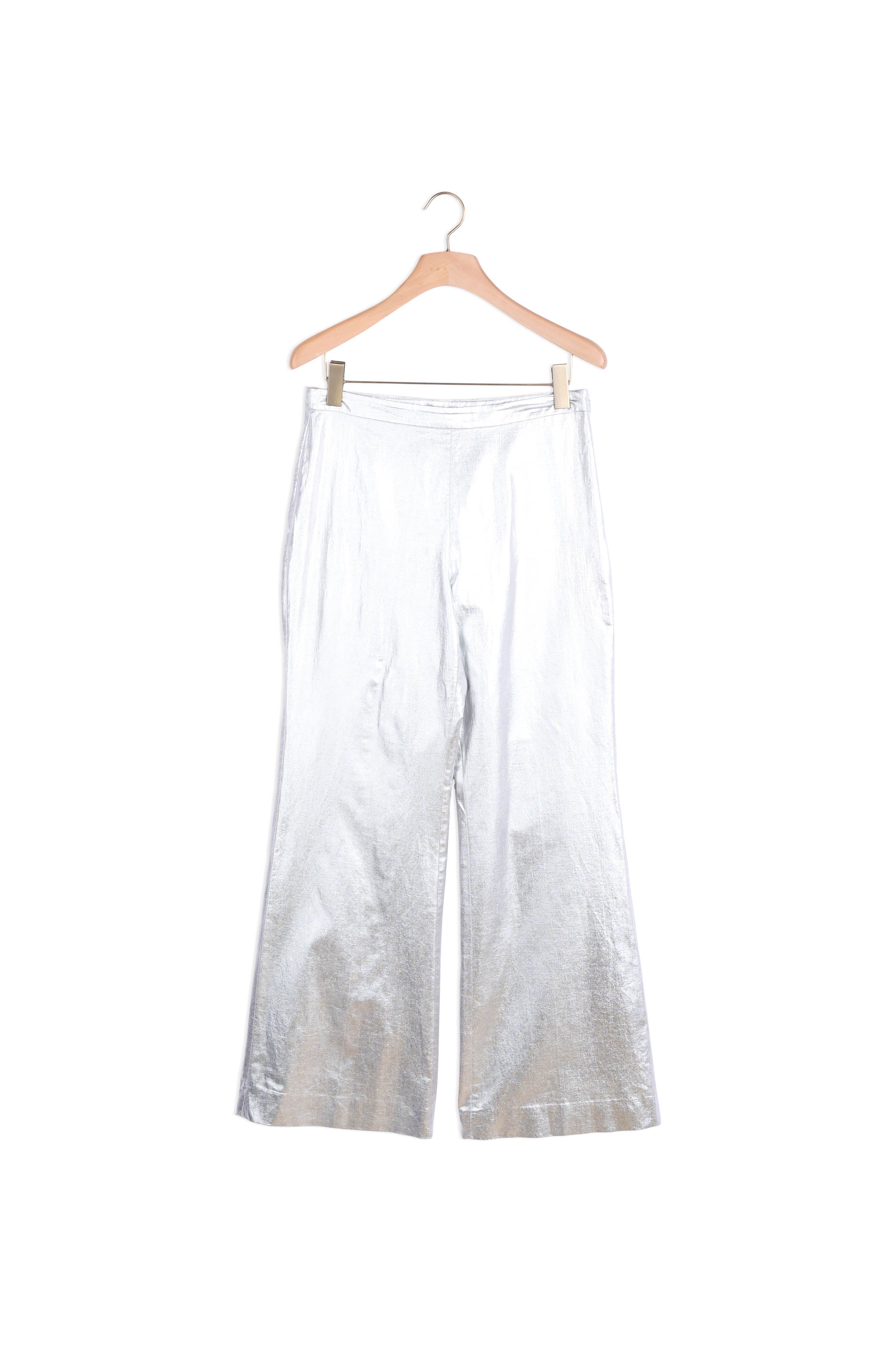 Pantalon enduit métallisé Sandro seconde main