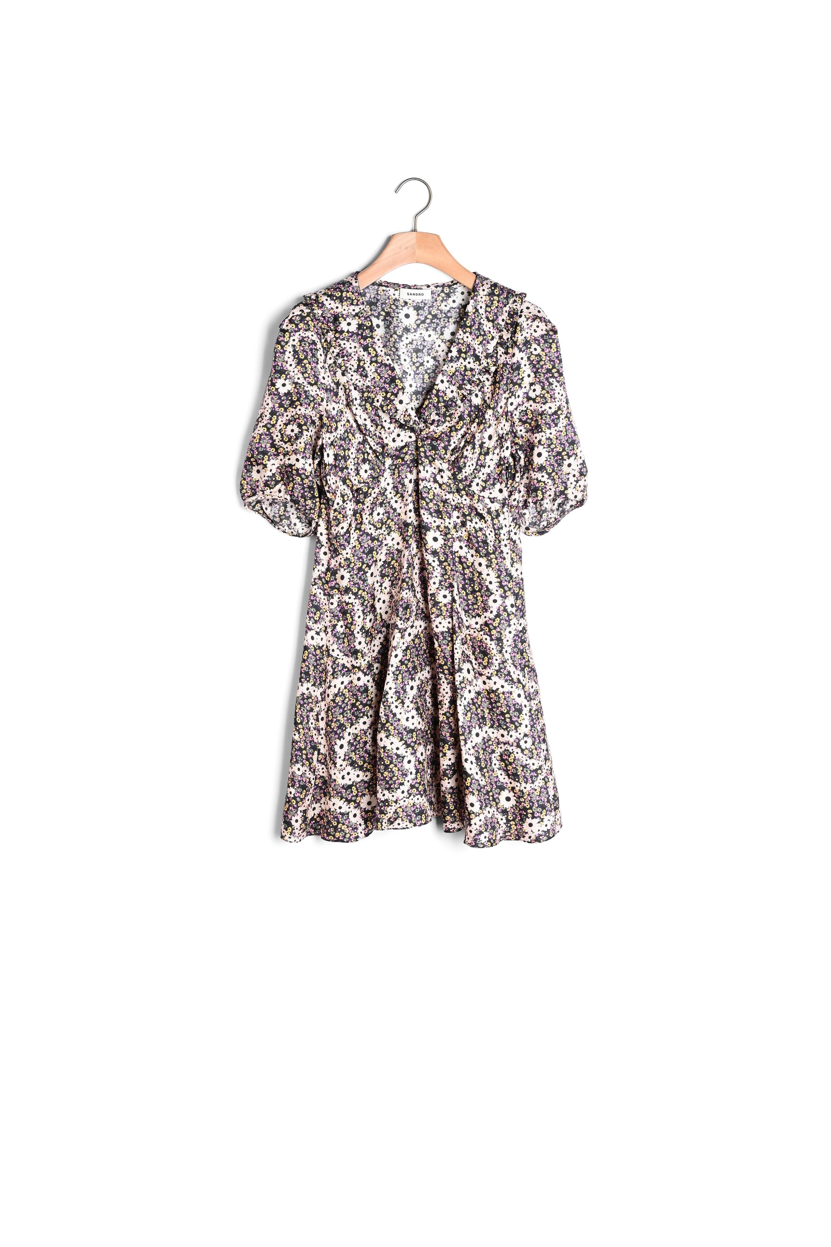 Robe courte à imprimé cachemire fleuri Sandro seconde main