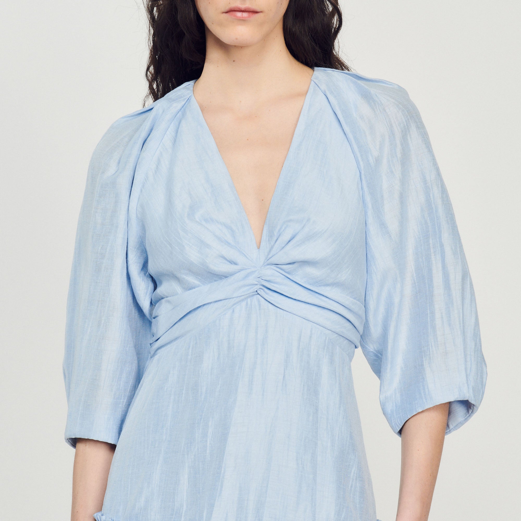 Robe courte froncée Sandro seconde main