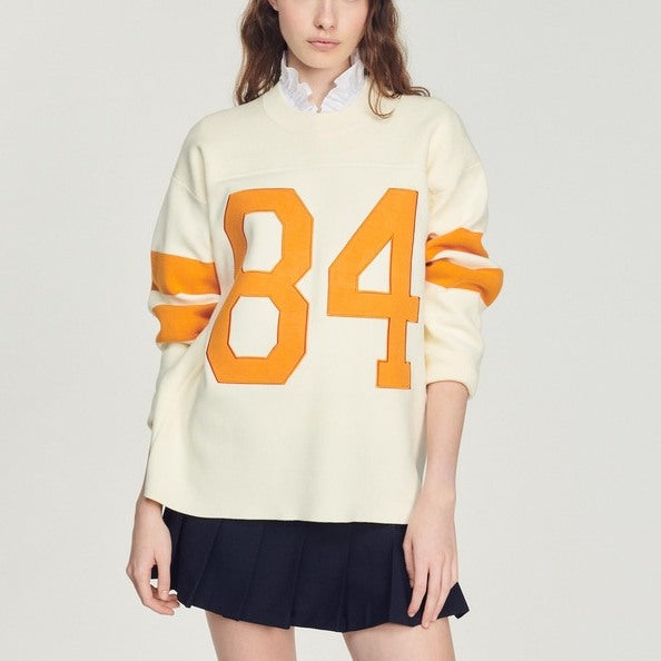 Pull en Maille à motifs contrastés Sandro seconde main