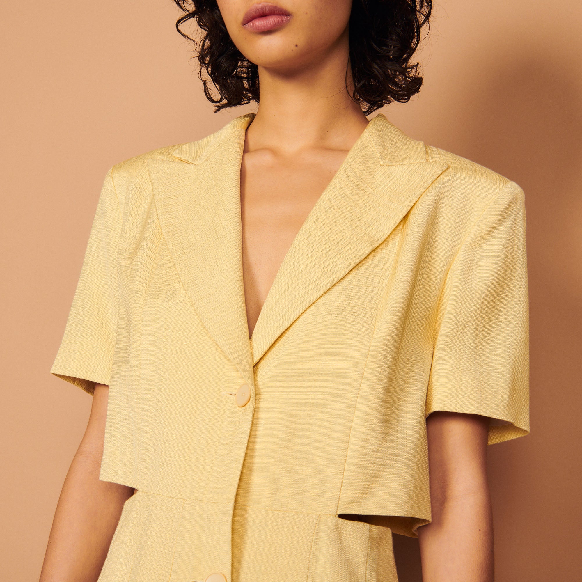 Robe Jaune citron Sandro seconde main