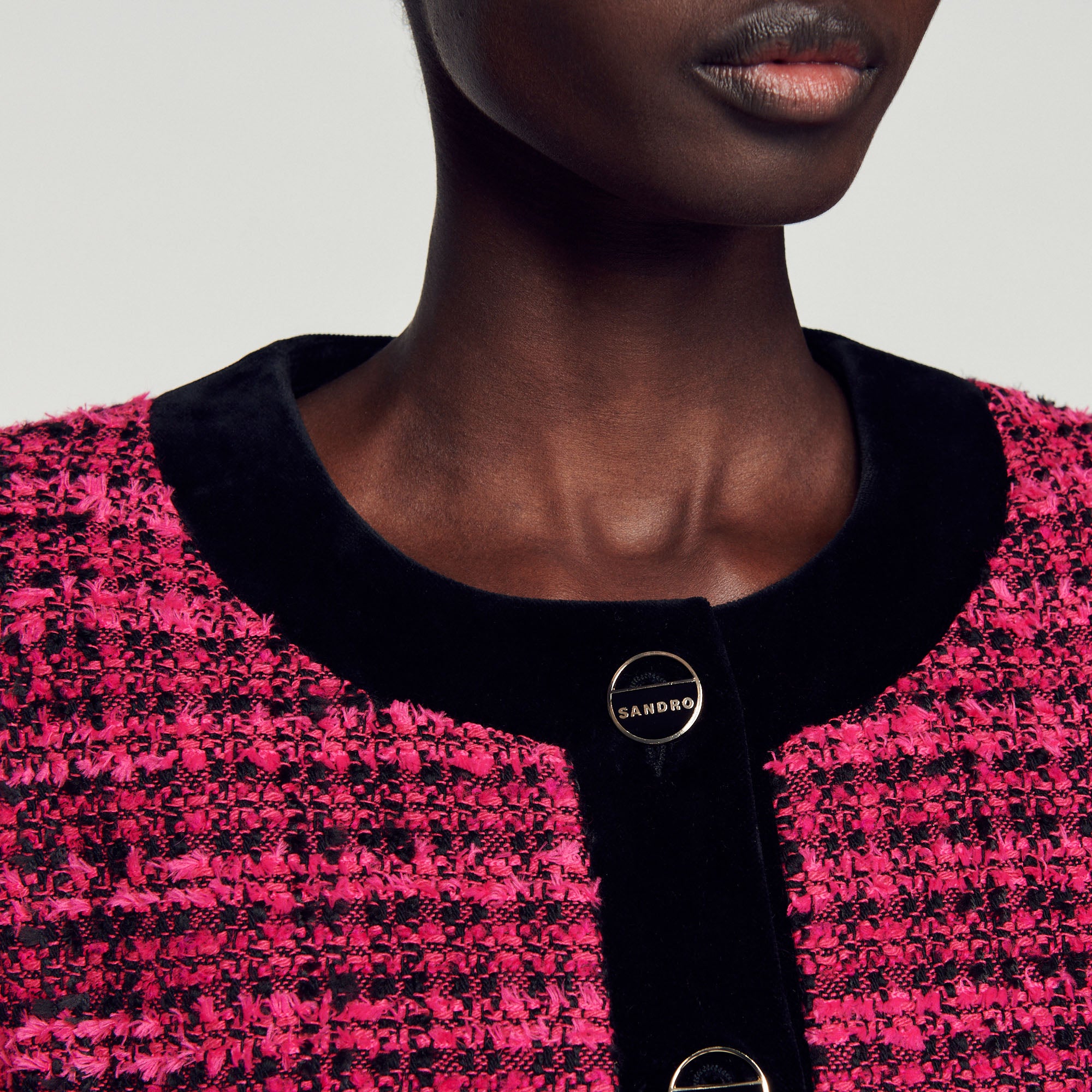 Veste courte en tweed Sandro seconde main