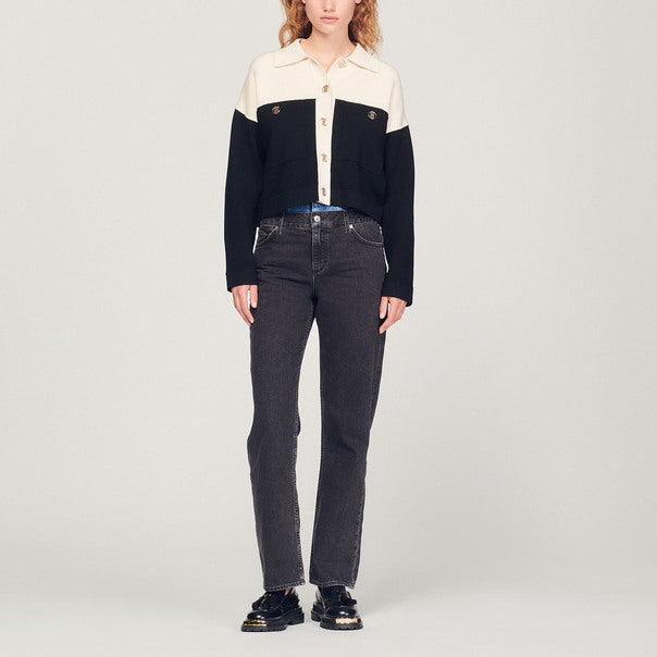 Cardicoat en viscose certifiée Sandro seconde main