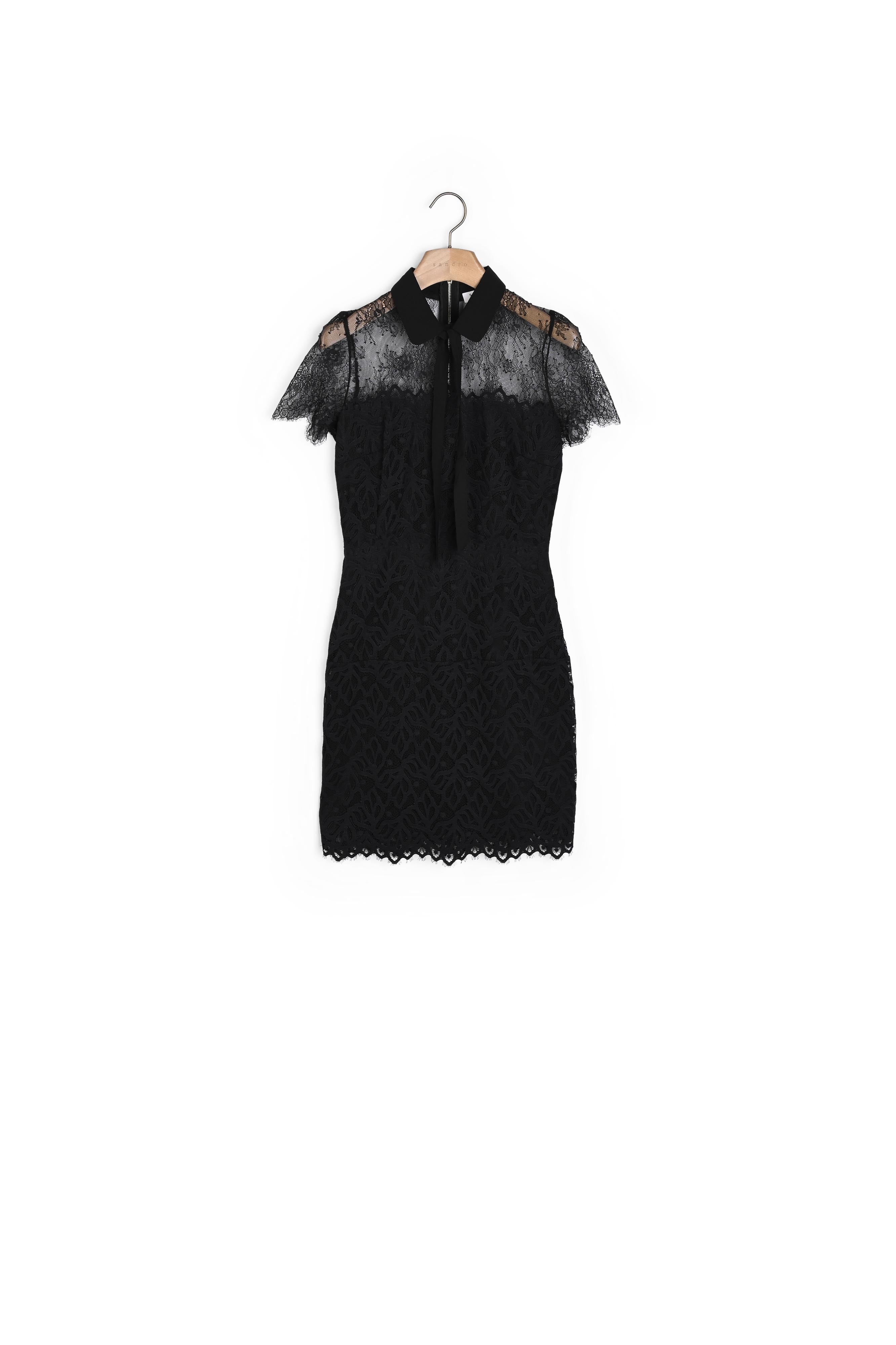 Robe dentelle bicolore Sandro seconde main