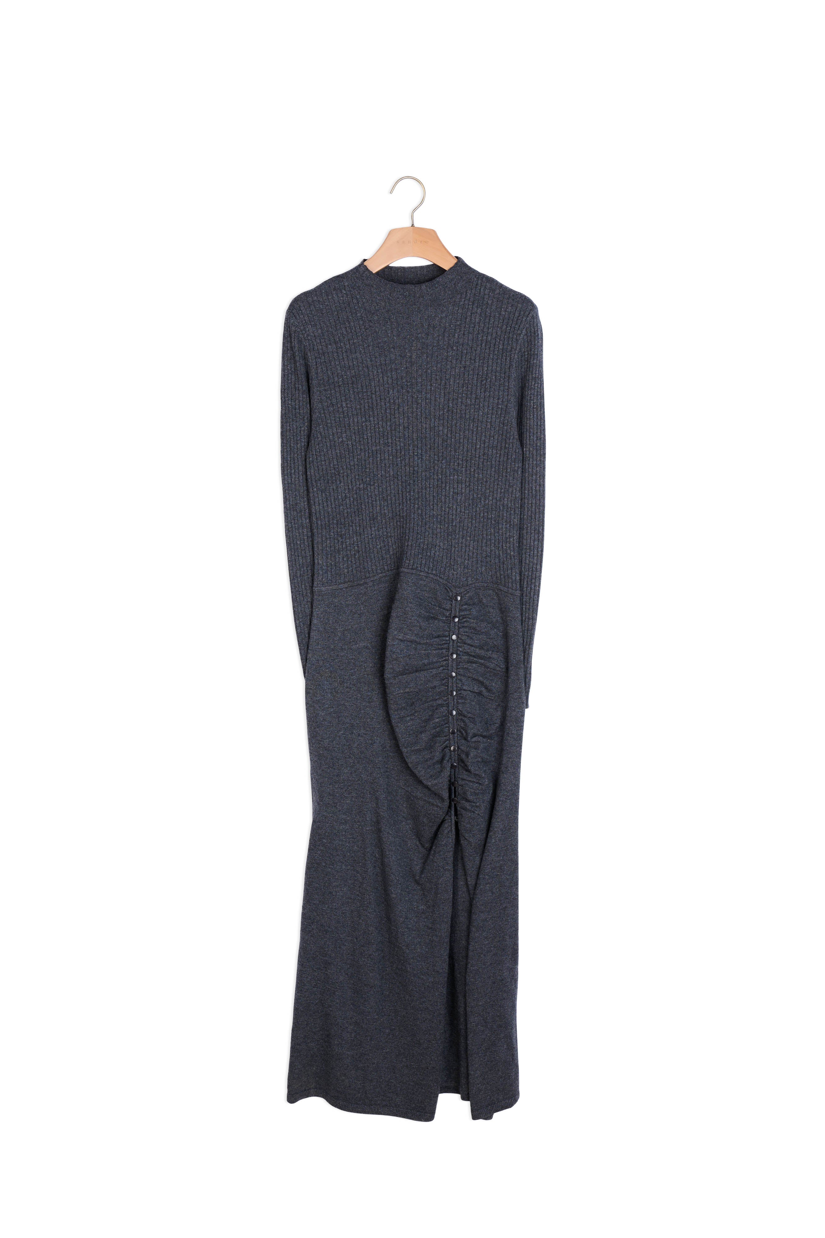 Robe longue en Maille froncée Sandro seconde main