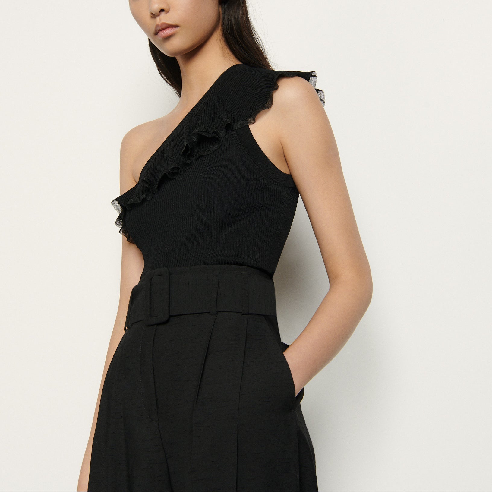 Top en Maille asymétrique Sandro seconde main