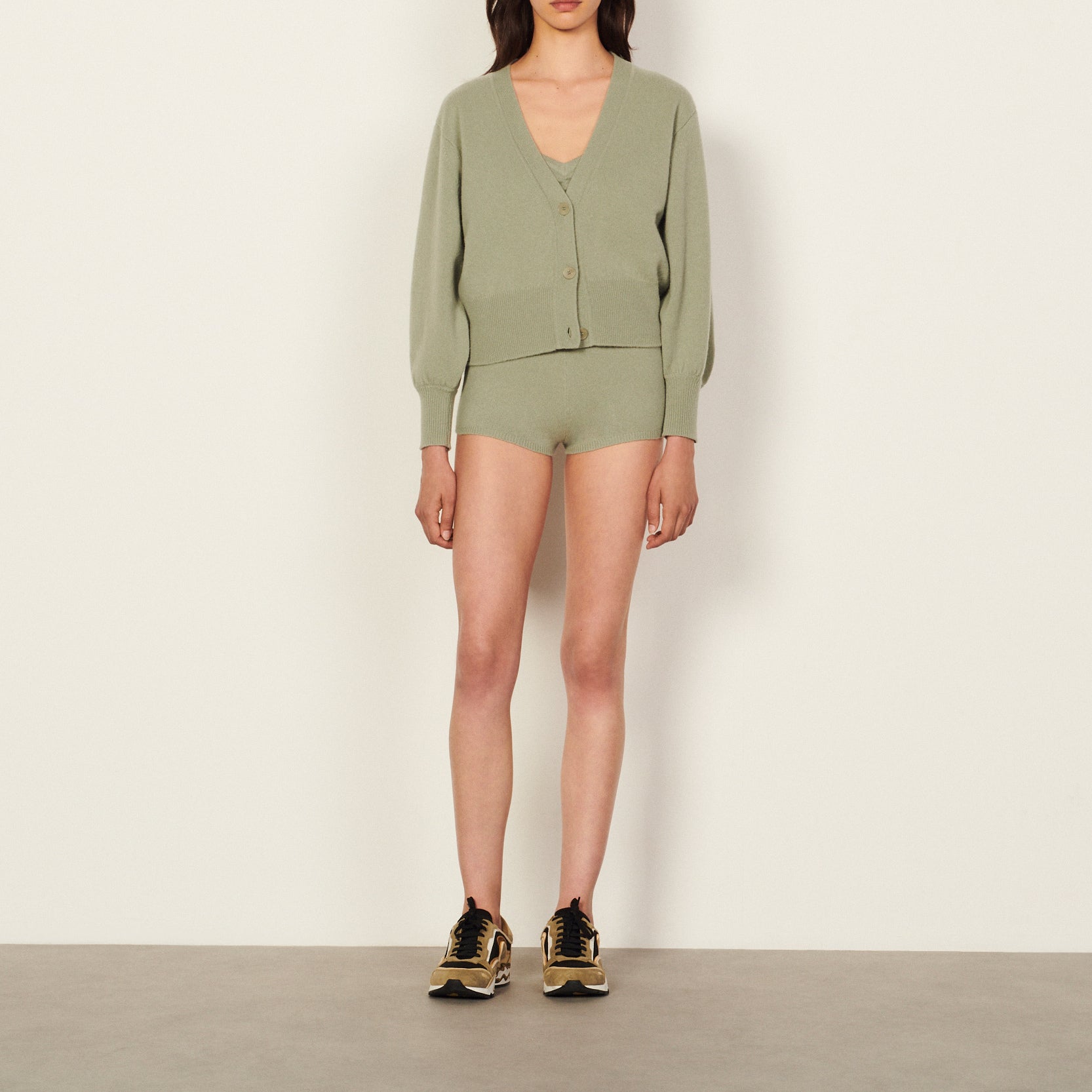 Cardigan twinset en laine Sandro seconde main