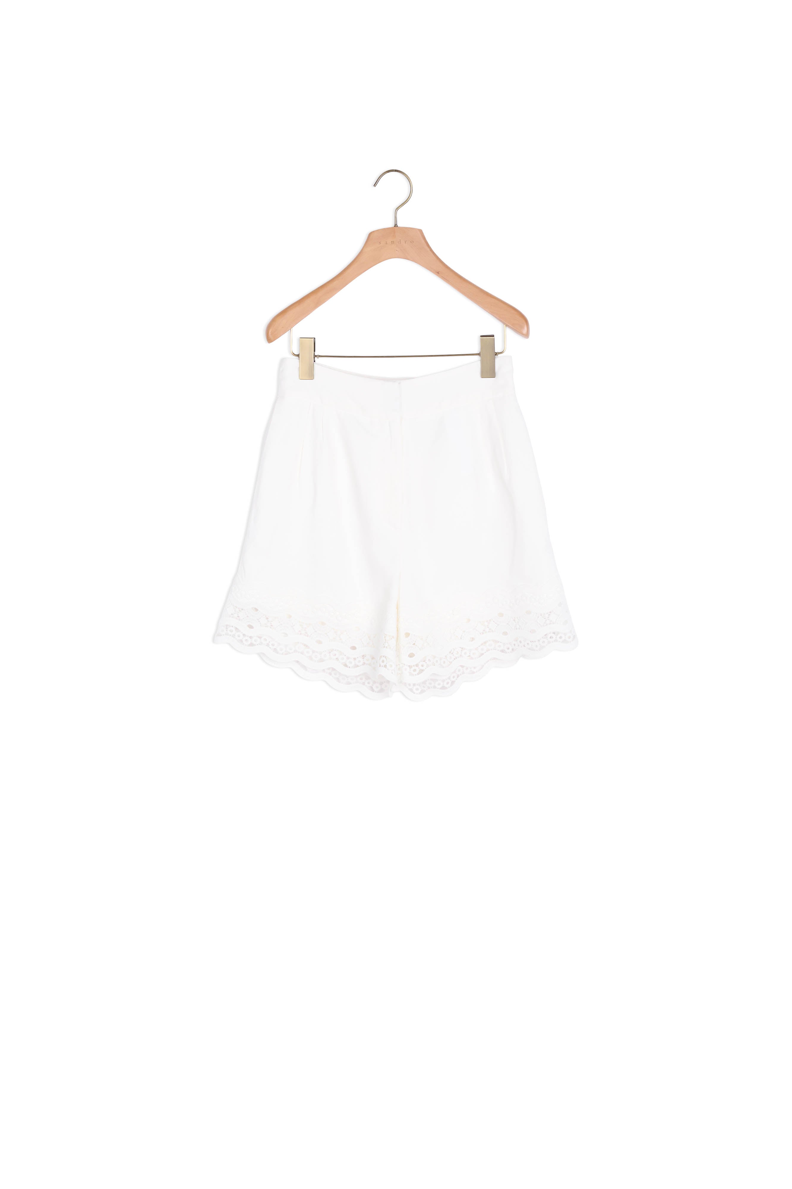 Short en lin avec galon Sandro seconde main