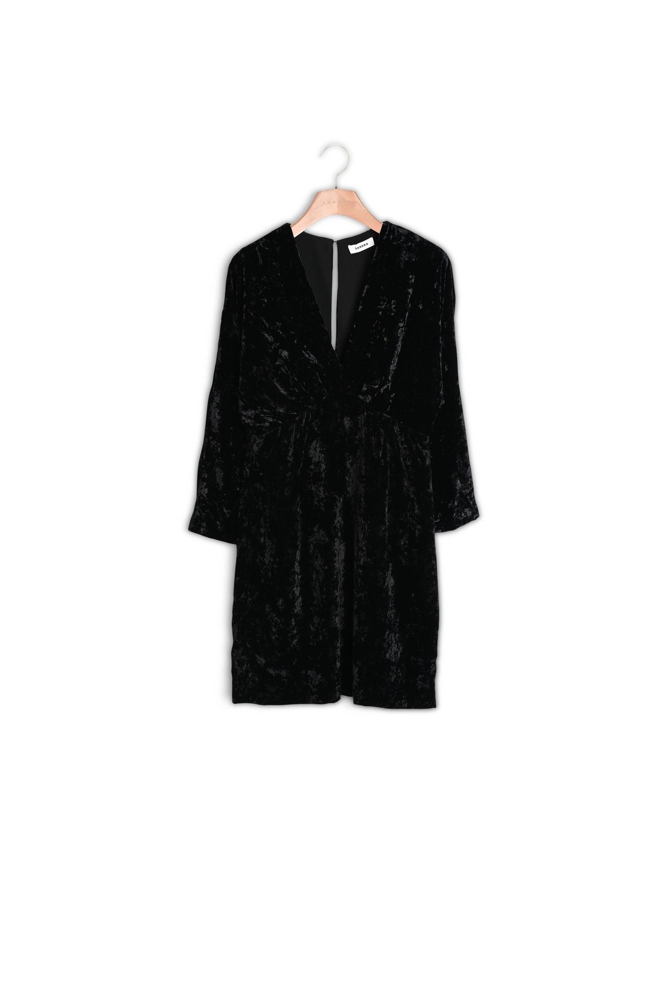 Robe courte en velours frappé Sandro seconde main