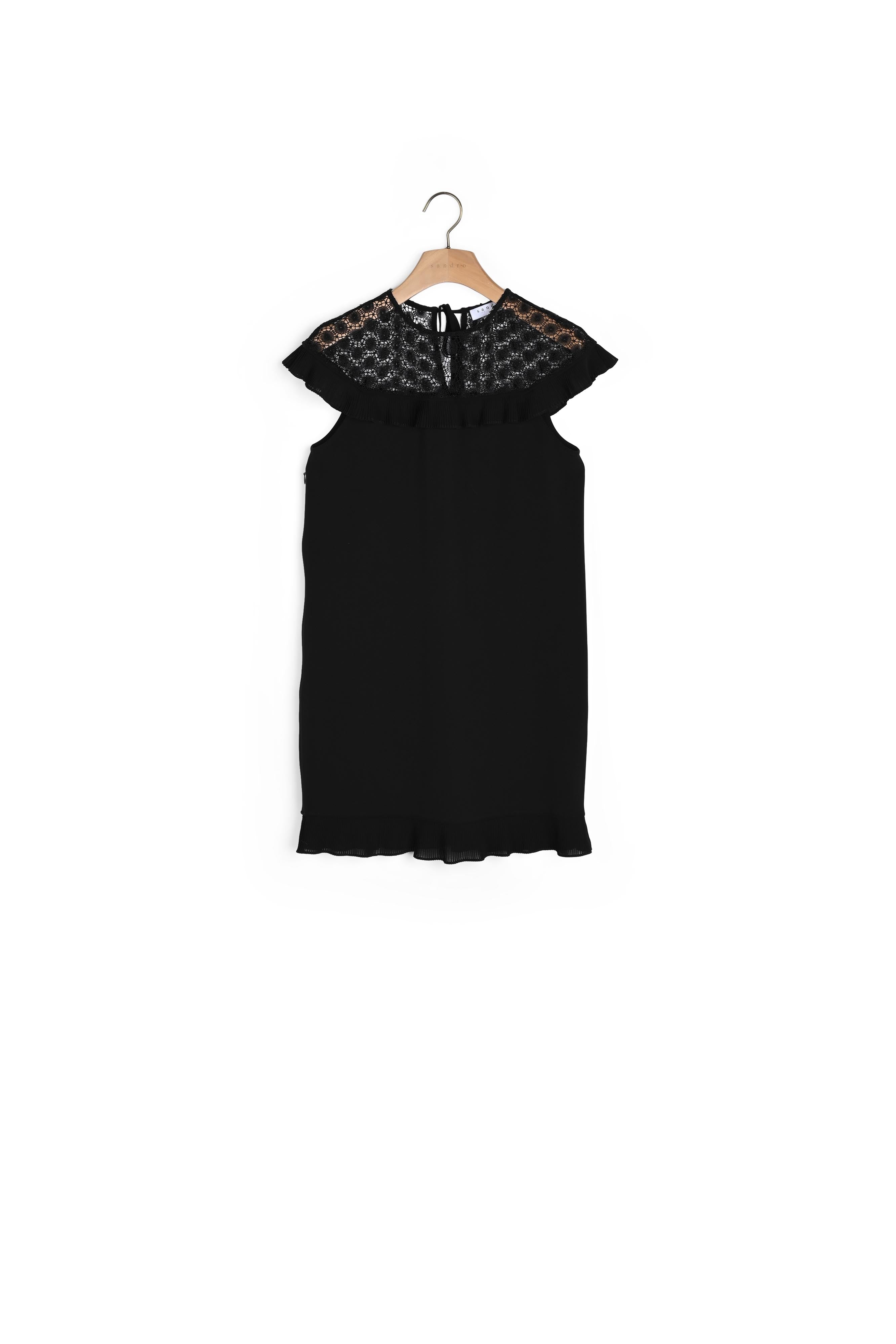 Robe col cape et bas volanté Sandro seconde main