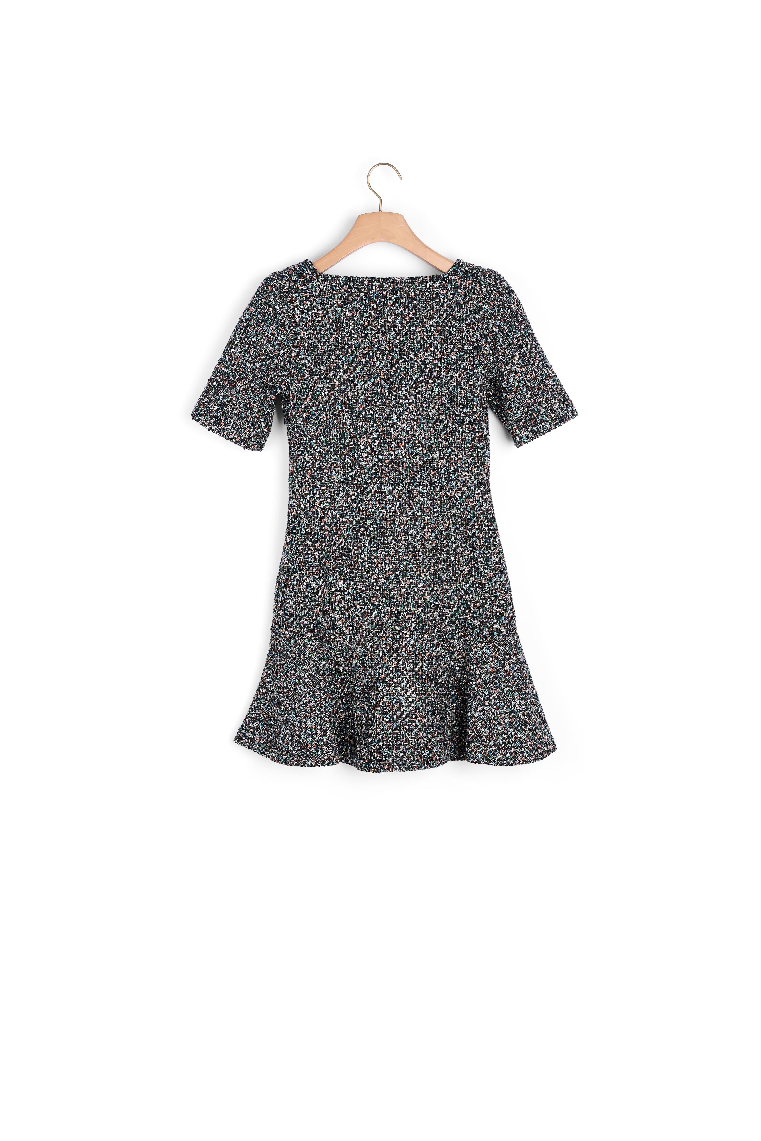 Robe courte en tweed Sandro seconde main