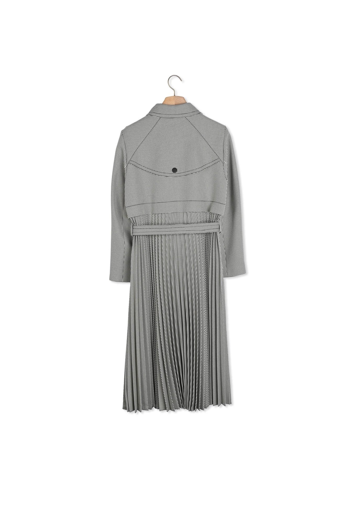 Trench pied-de-poule Sandro seconde main