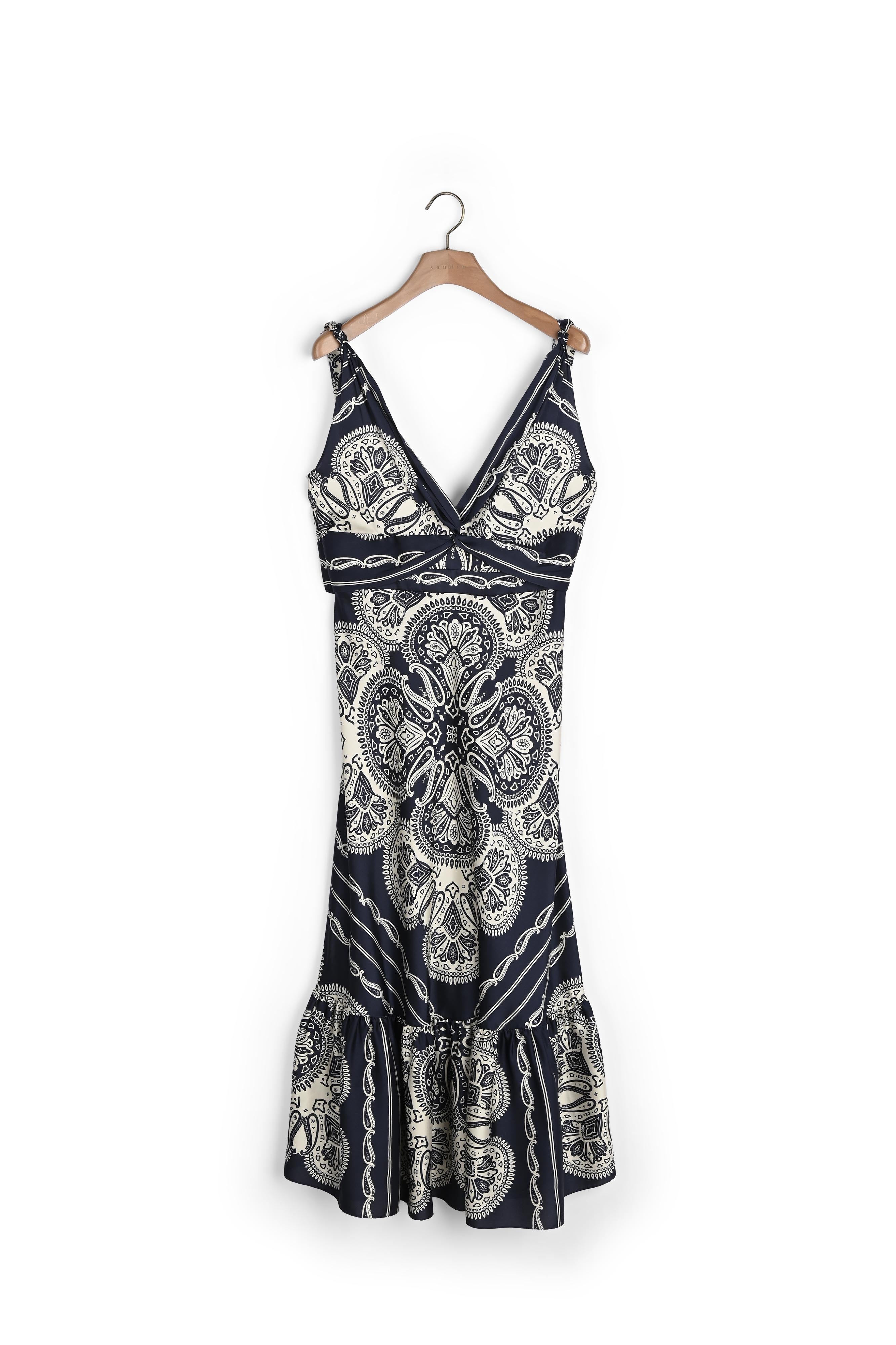 Robe longue imprimée Sandro seconde main