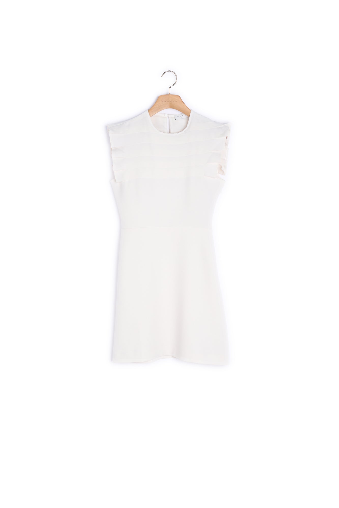 Robe avec détail plissé au niveau du col Sandro seconde main