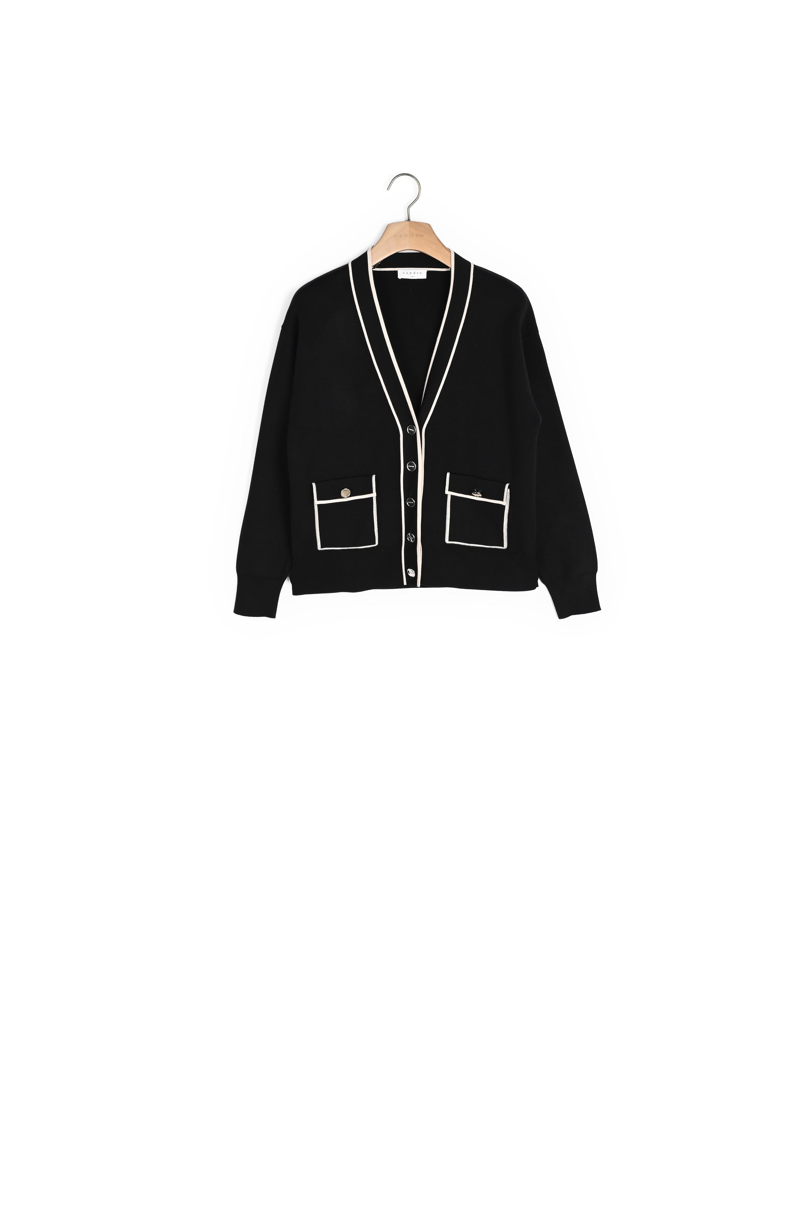 Cardigan Noir Sandro seconde main