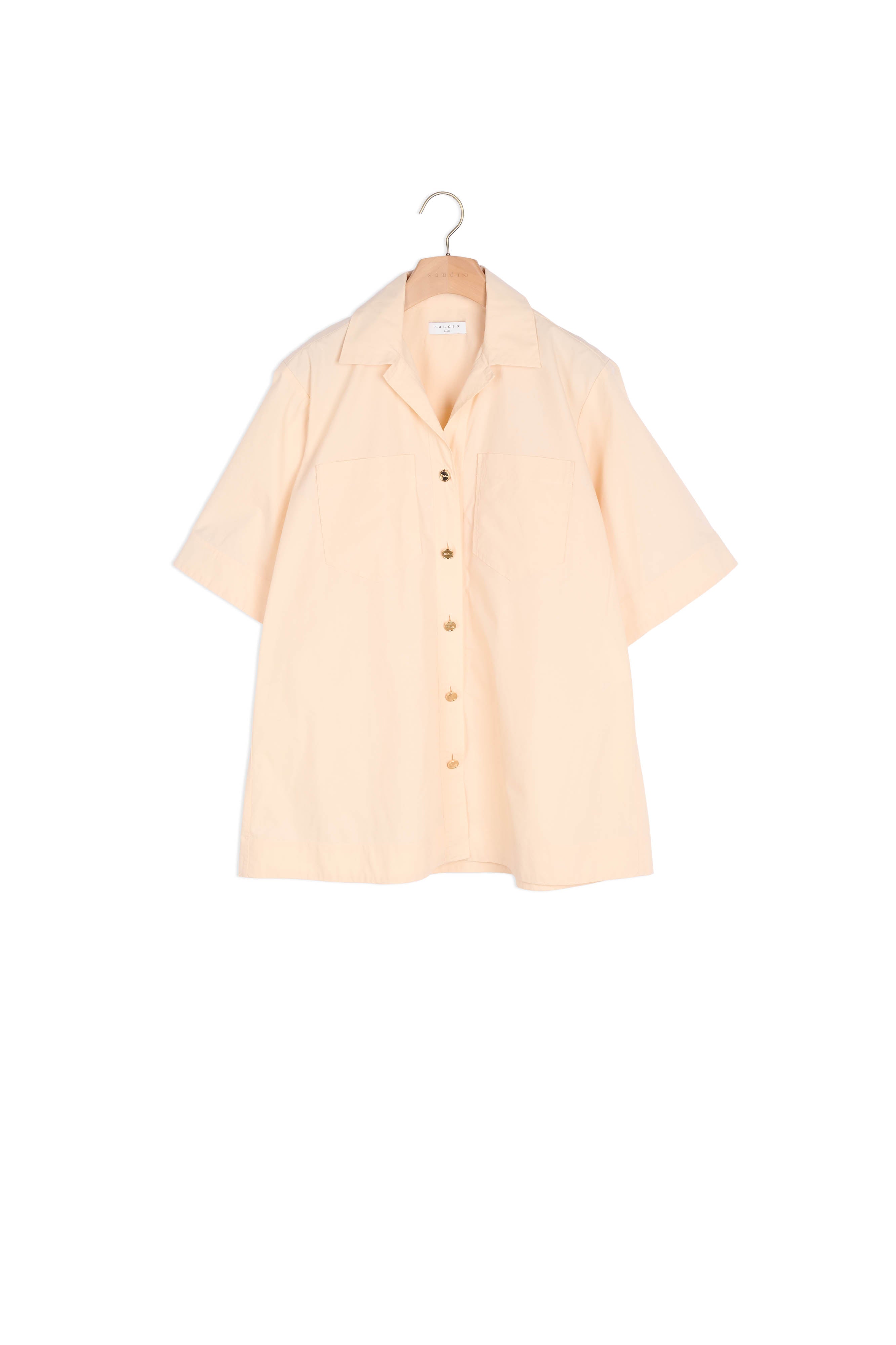 Chemise oversize en coton biologique Sandro seconde main
