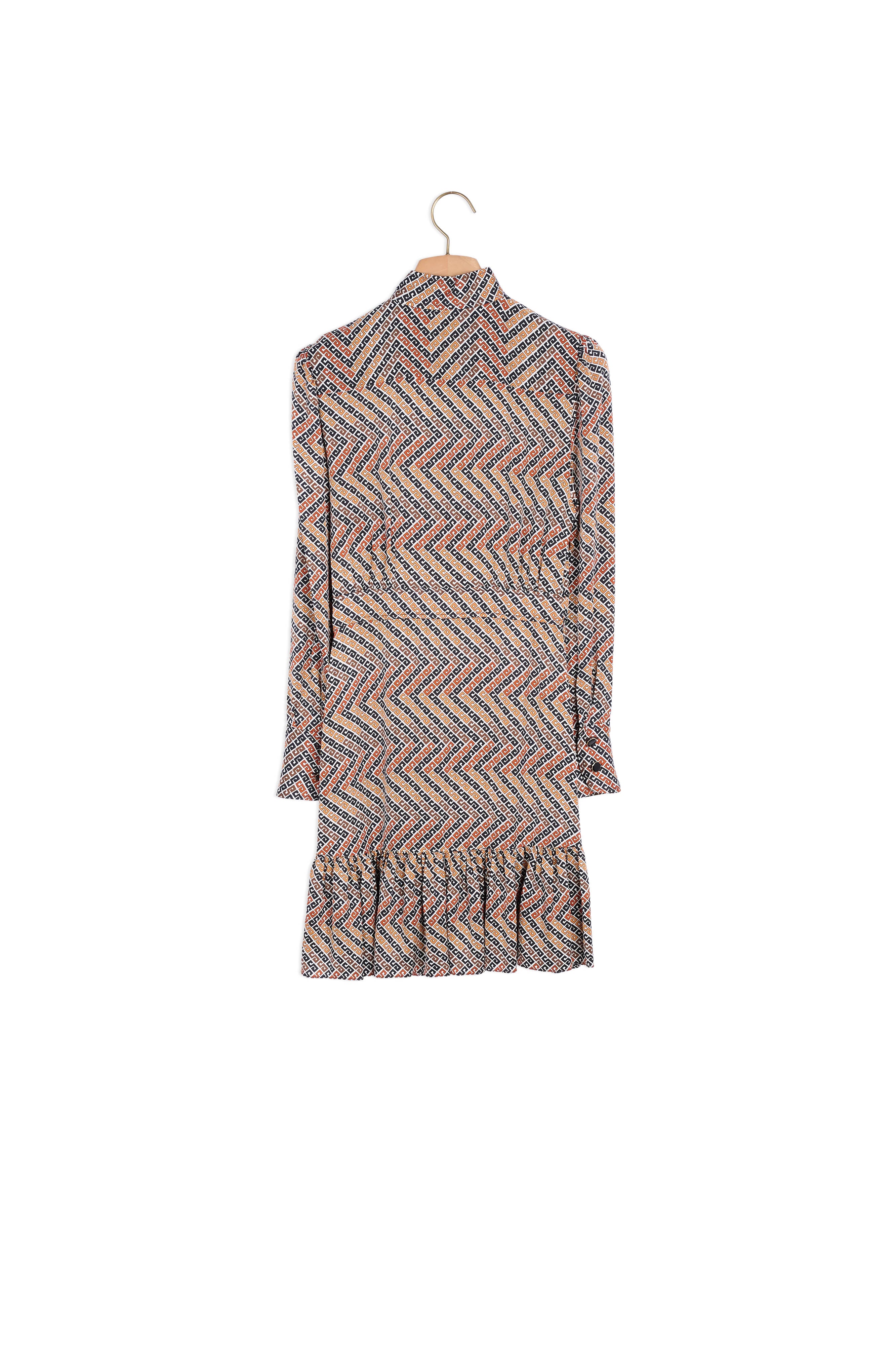 Robe courte imprimée à manches longues Sandro seconde main