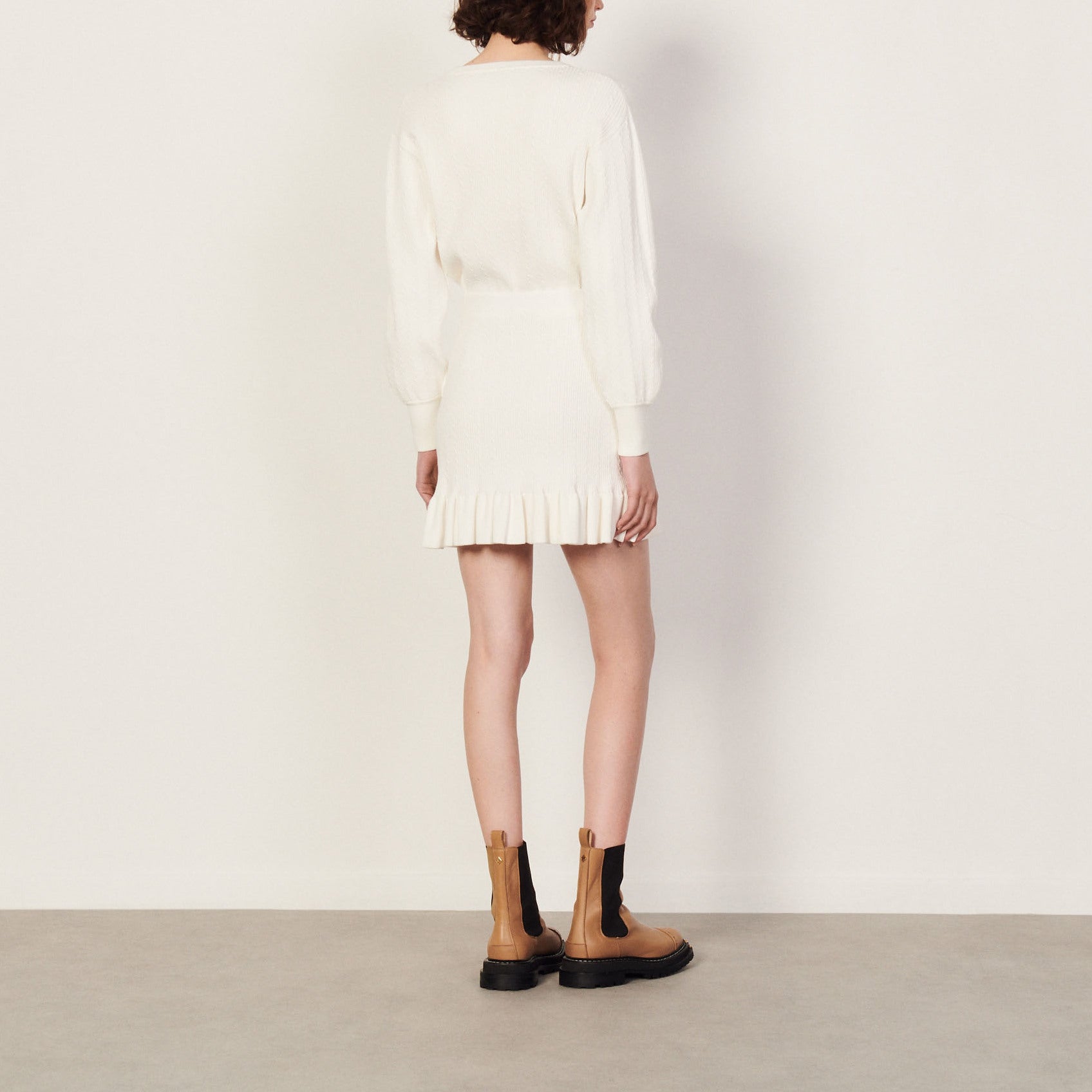 Jupe courte en Maille Sandro seconde main