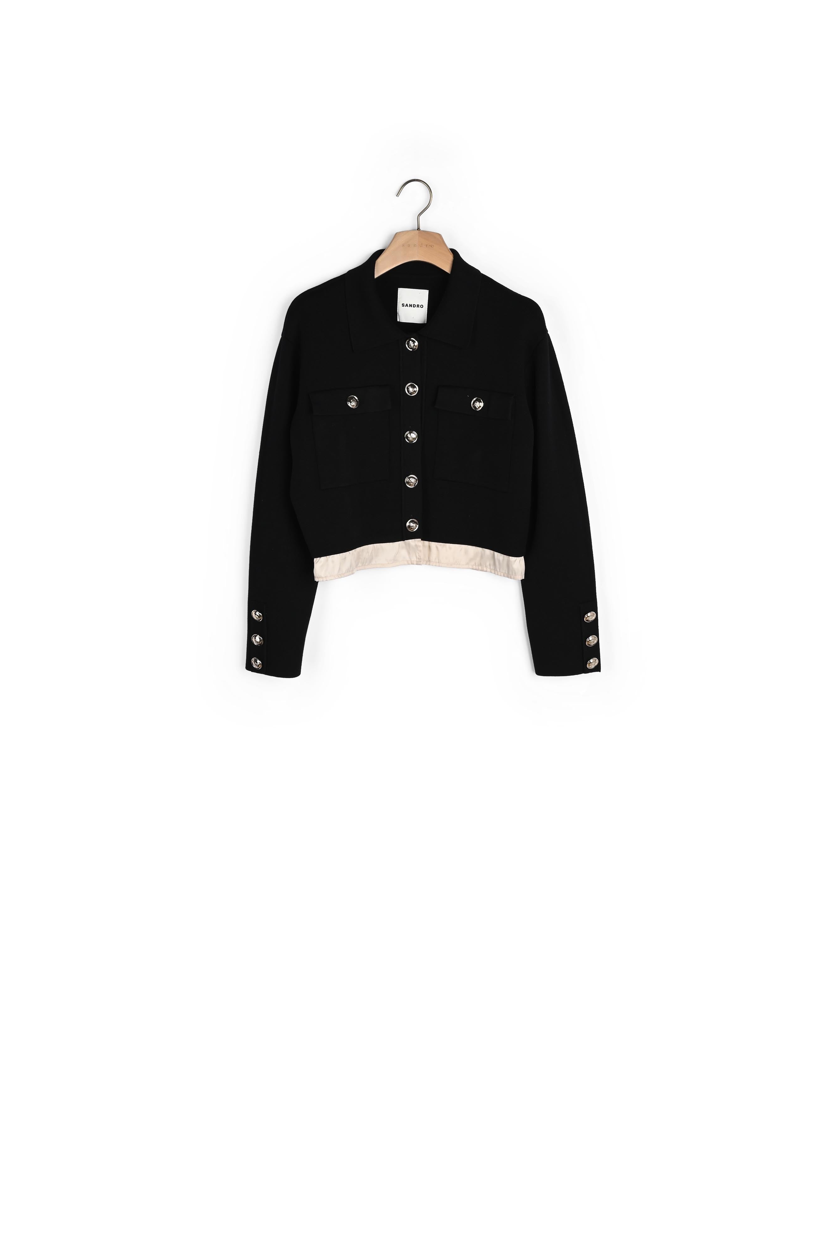 Cardigan à col Chemise Sandro seconde main
