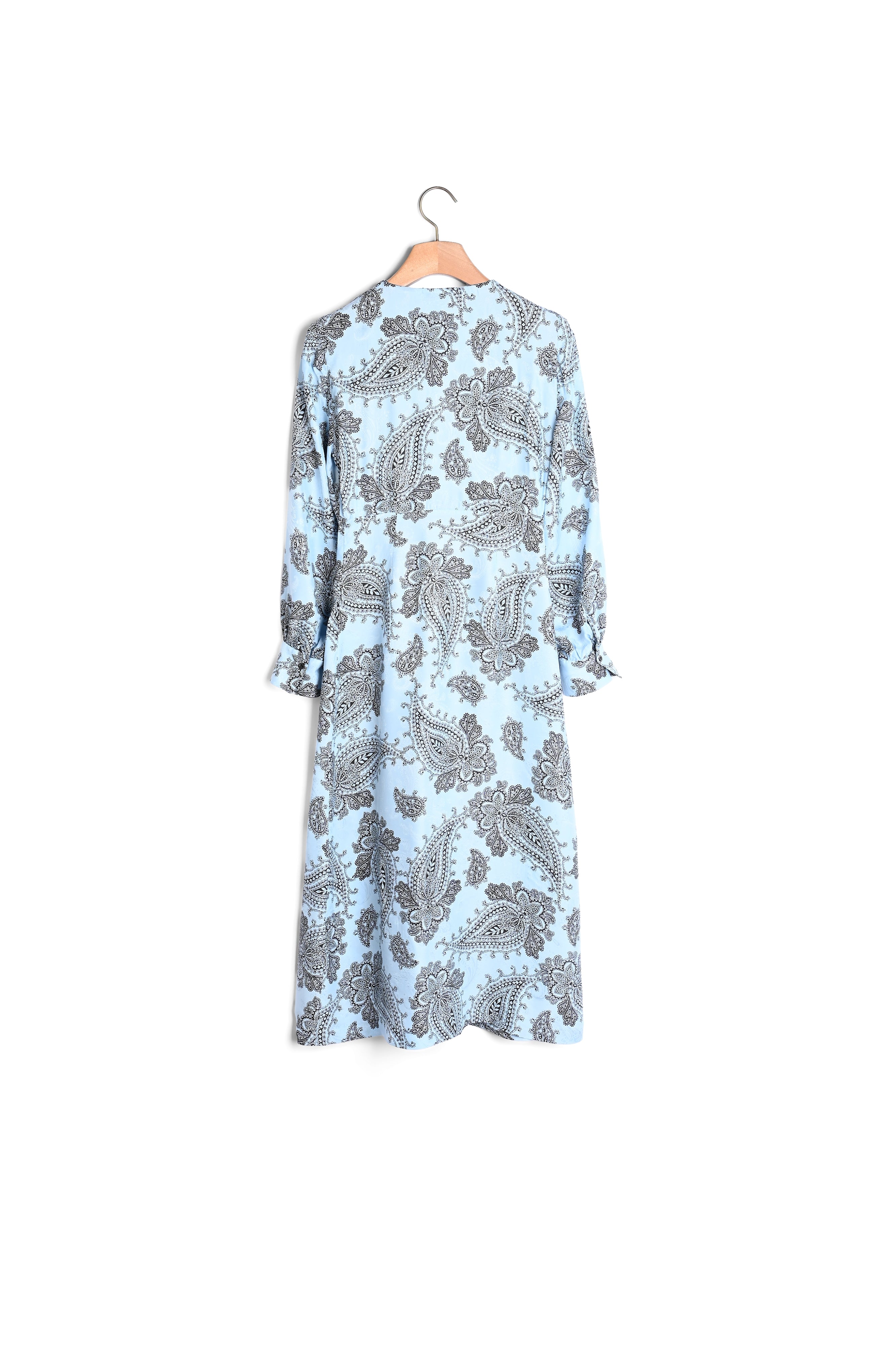 Robe midi en soie mélangée imprimée Sandro seconde main