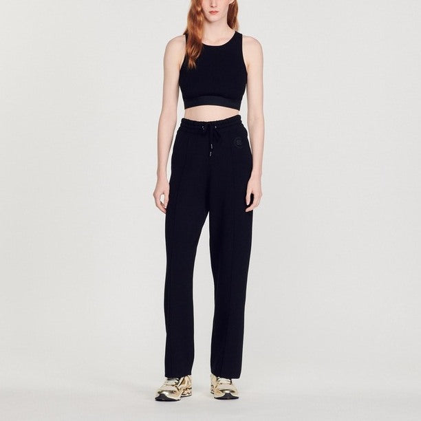 Pantalon oversize en Maille Sandro seconde main