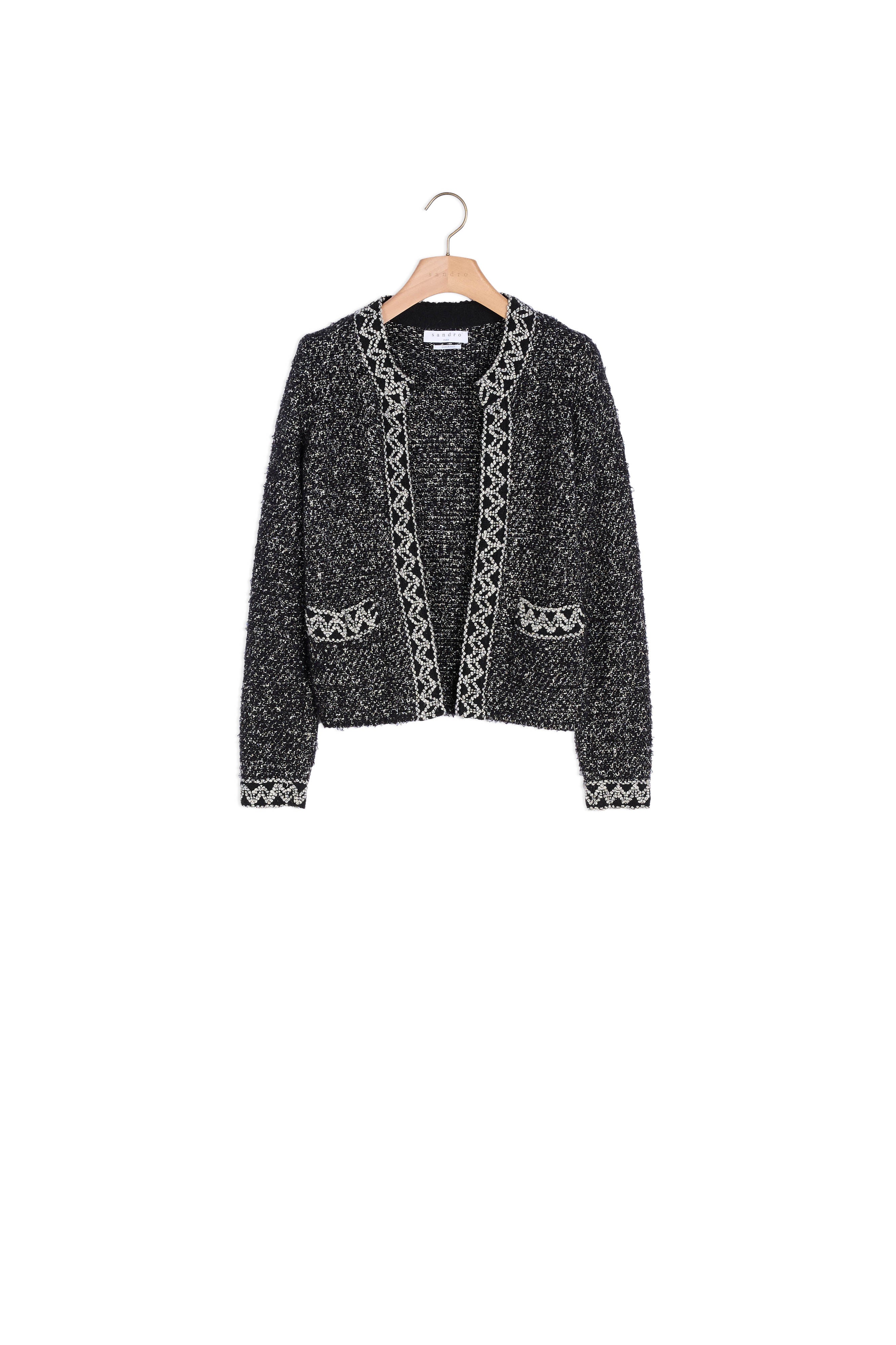 Gilet avec touche de lurex Sandro seconde main