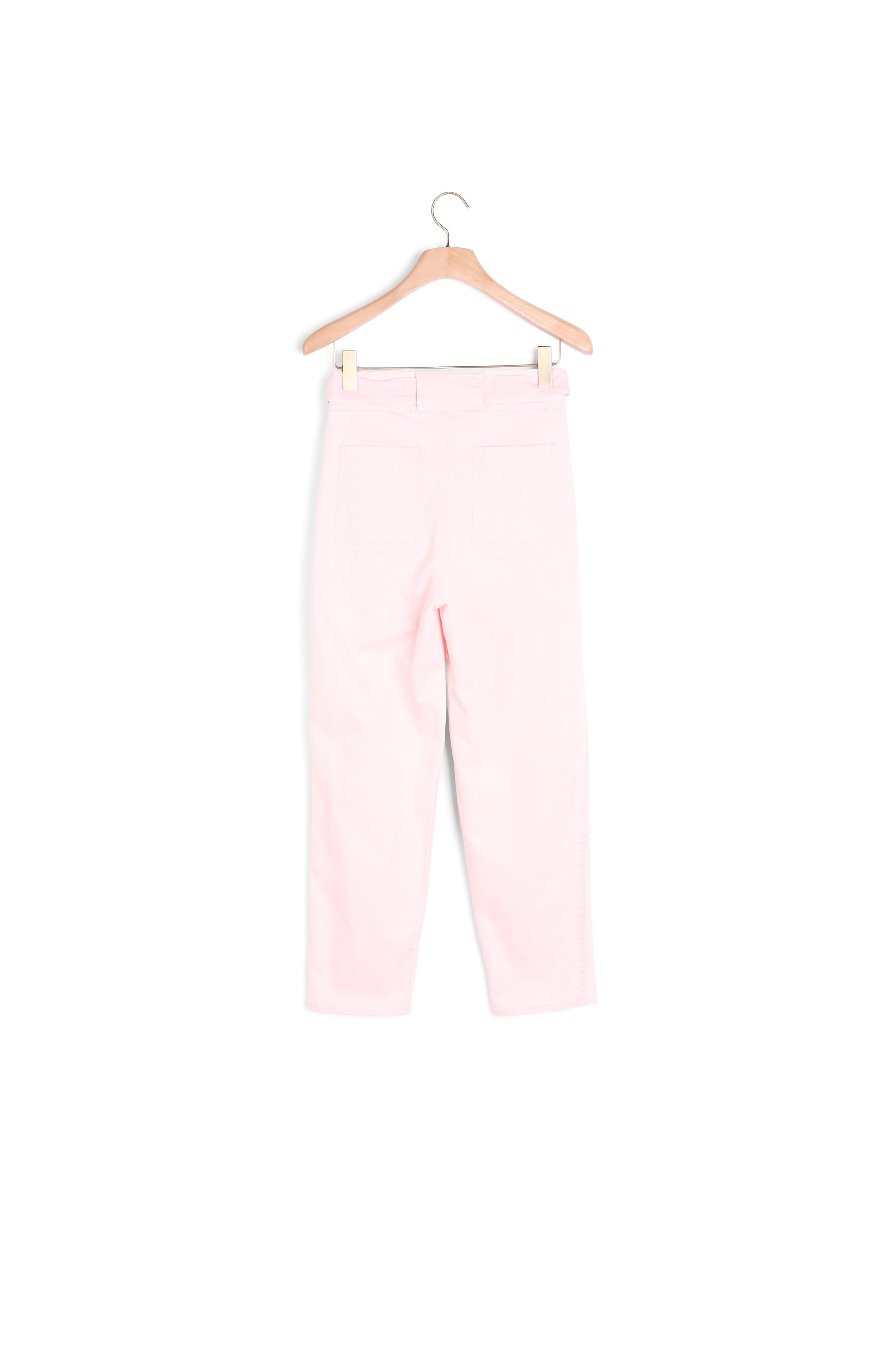 Pantalon en coton-lin mélangé Sandro seconde main