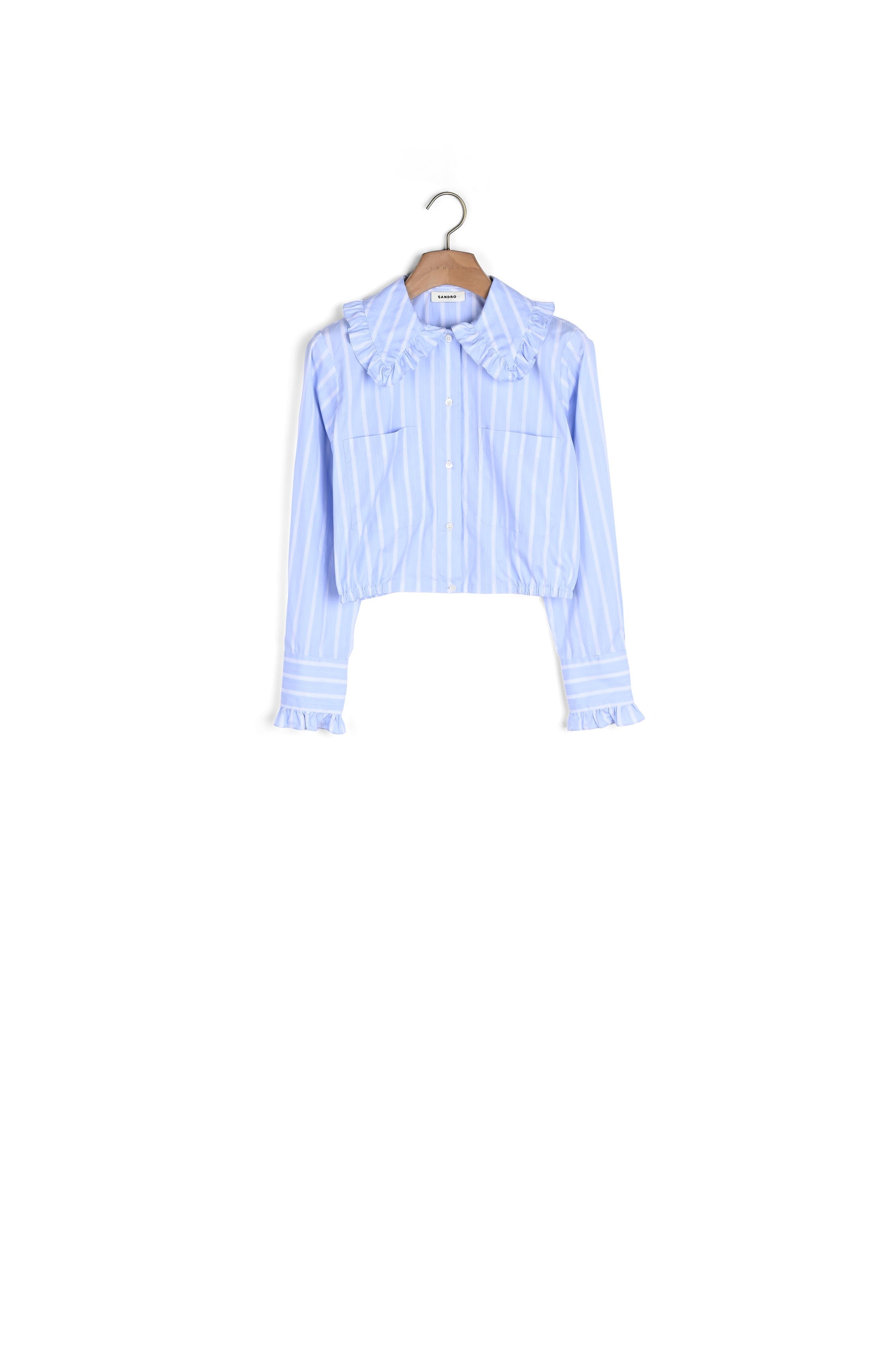 Chemise courte à grand col Sandro seconde main