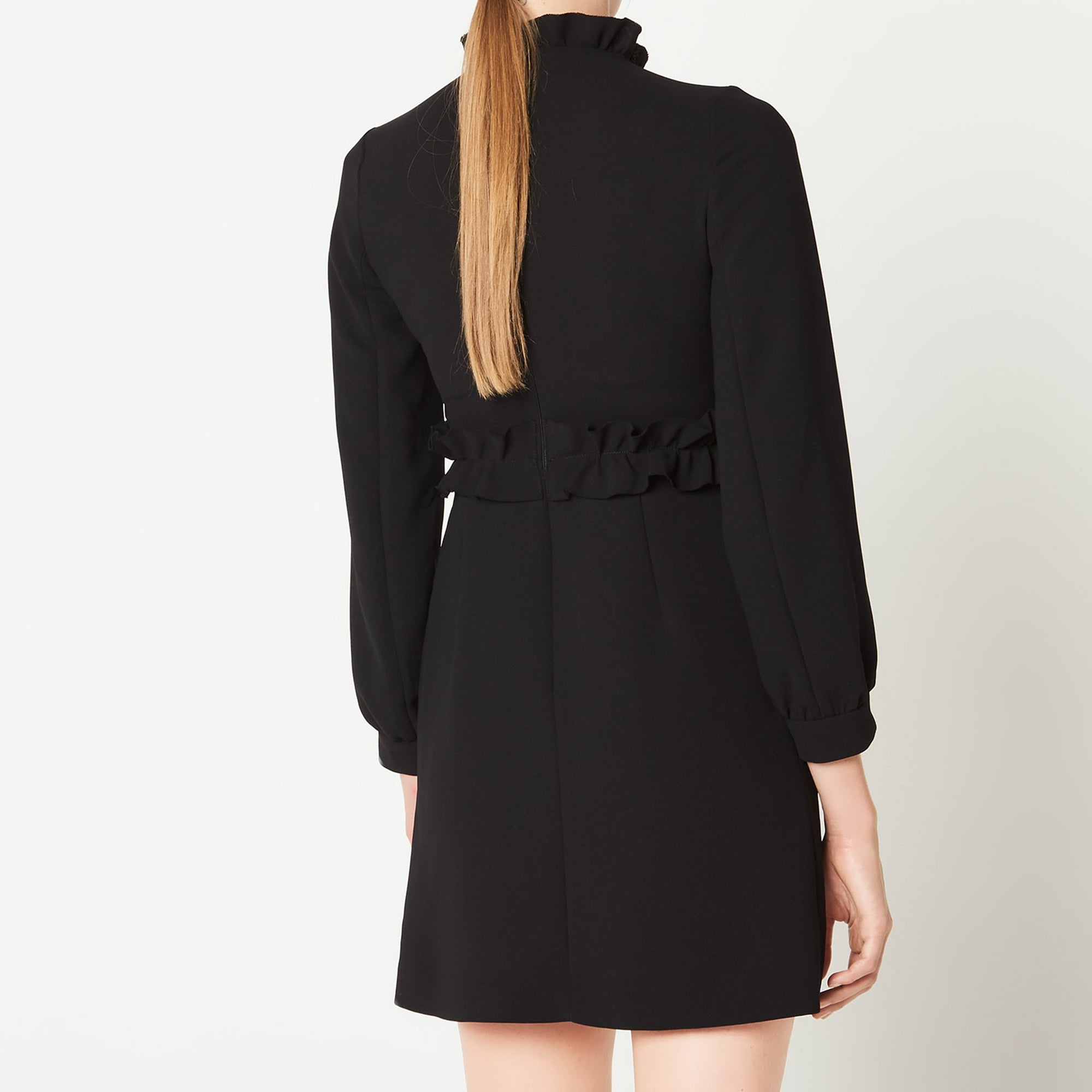 Robe à manches avec détails de fronces Sandro seconde main