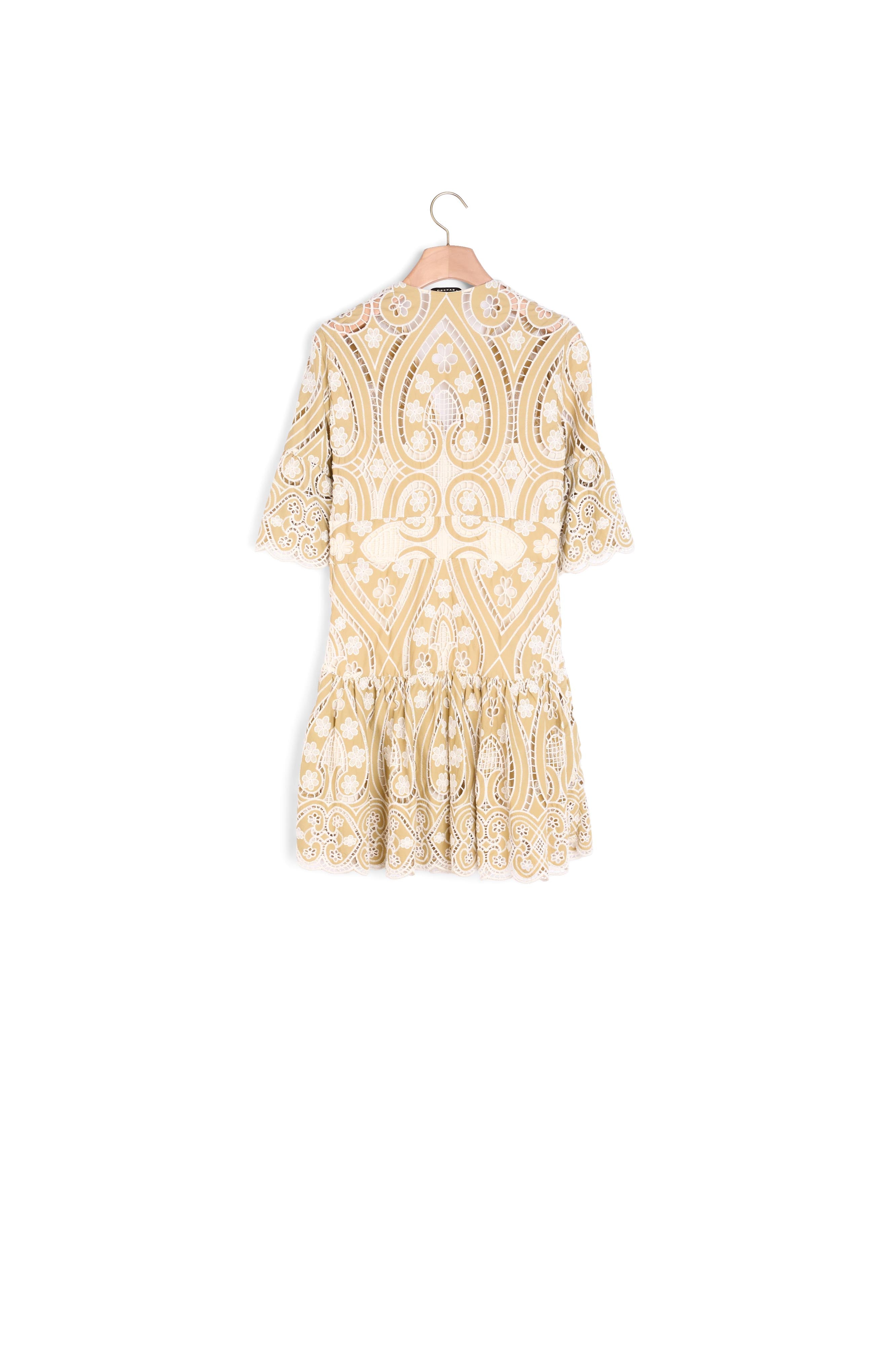 Robe en guipure bicolore Sandro seconde main