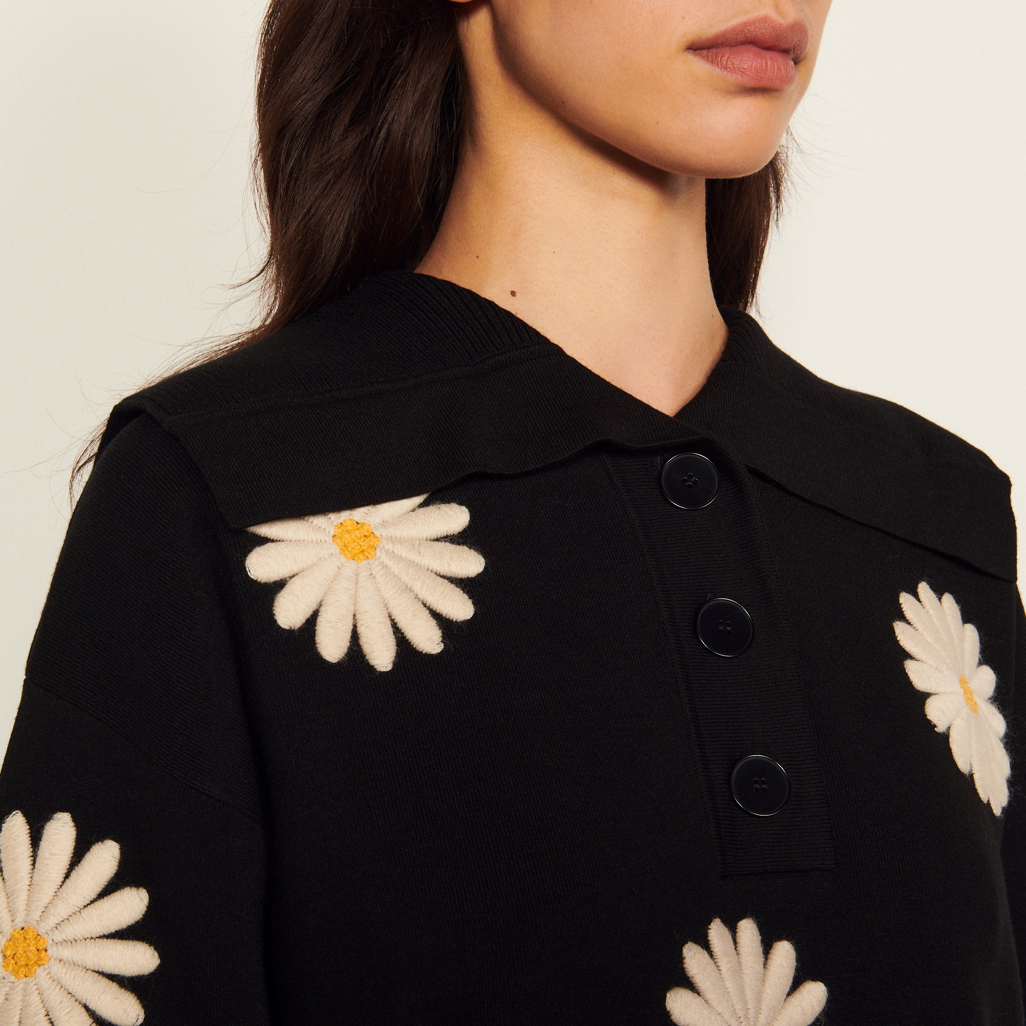 Pull Noir Sandro seconde main