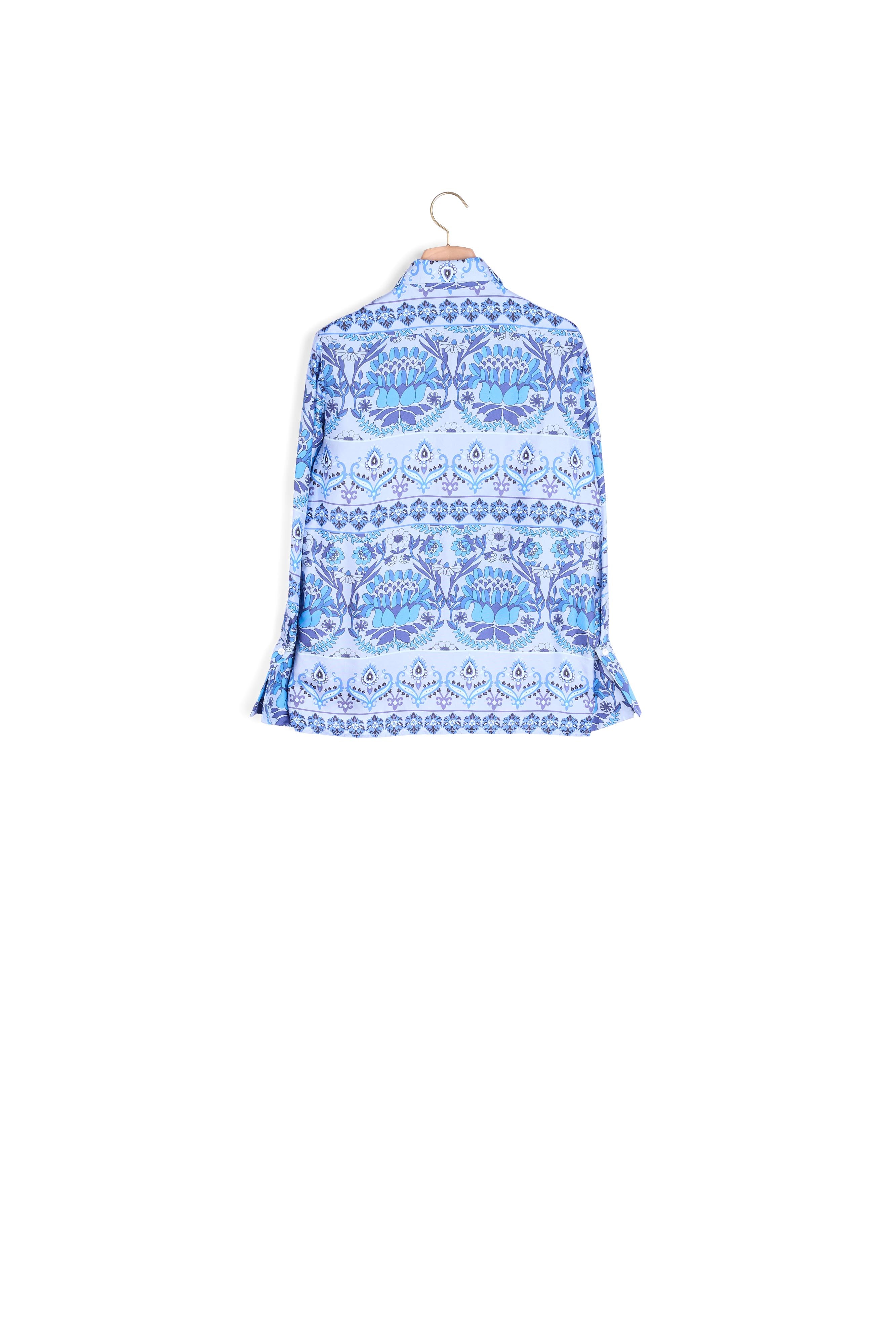 Chemise en soie imprimée Sandro seconde main