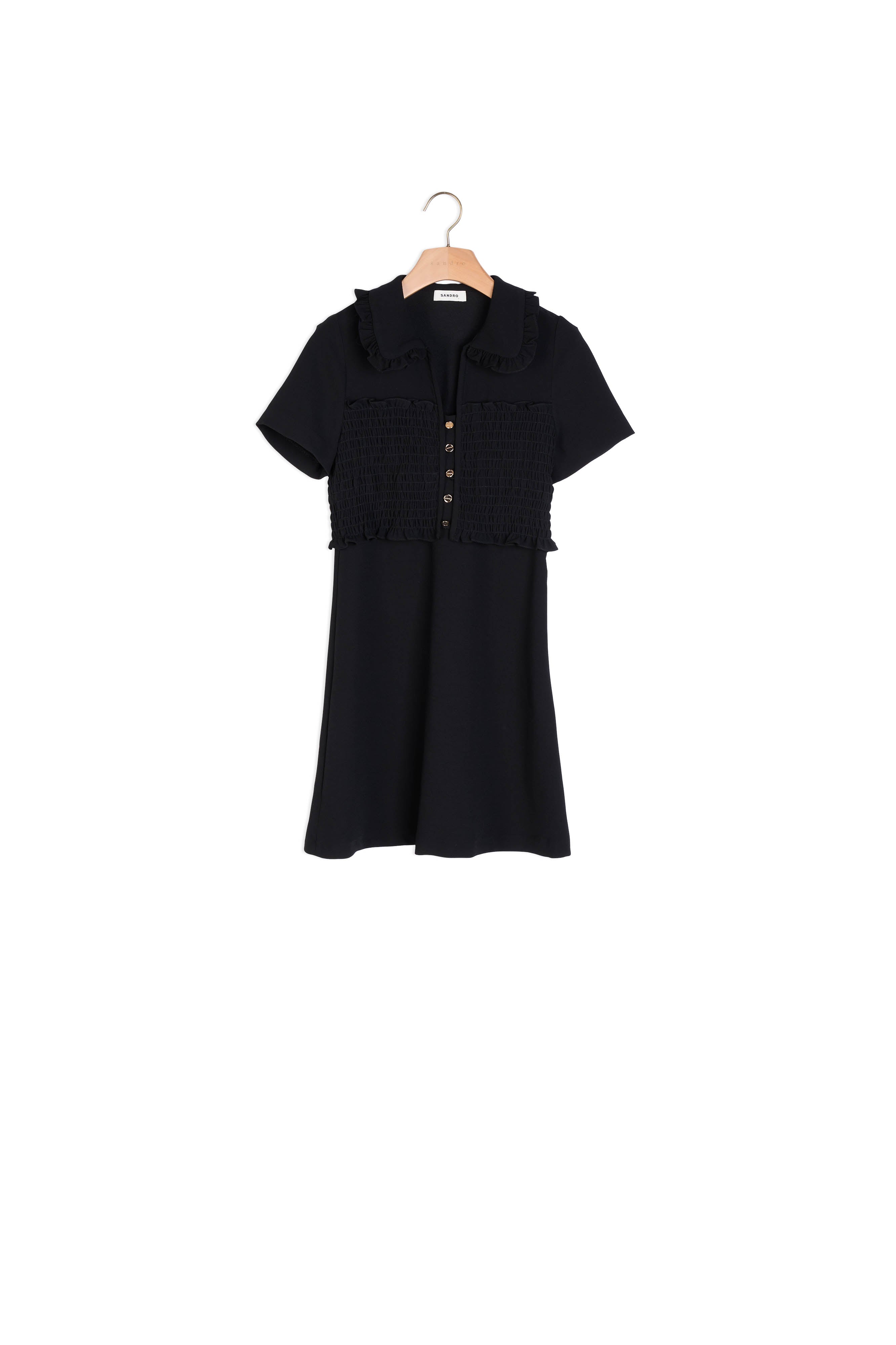 Robe courte smockée Sandro seconde main