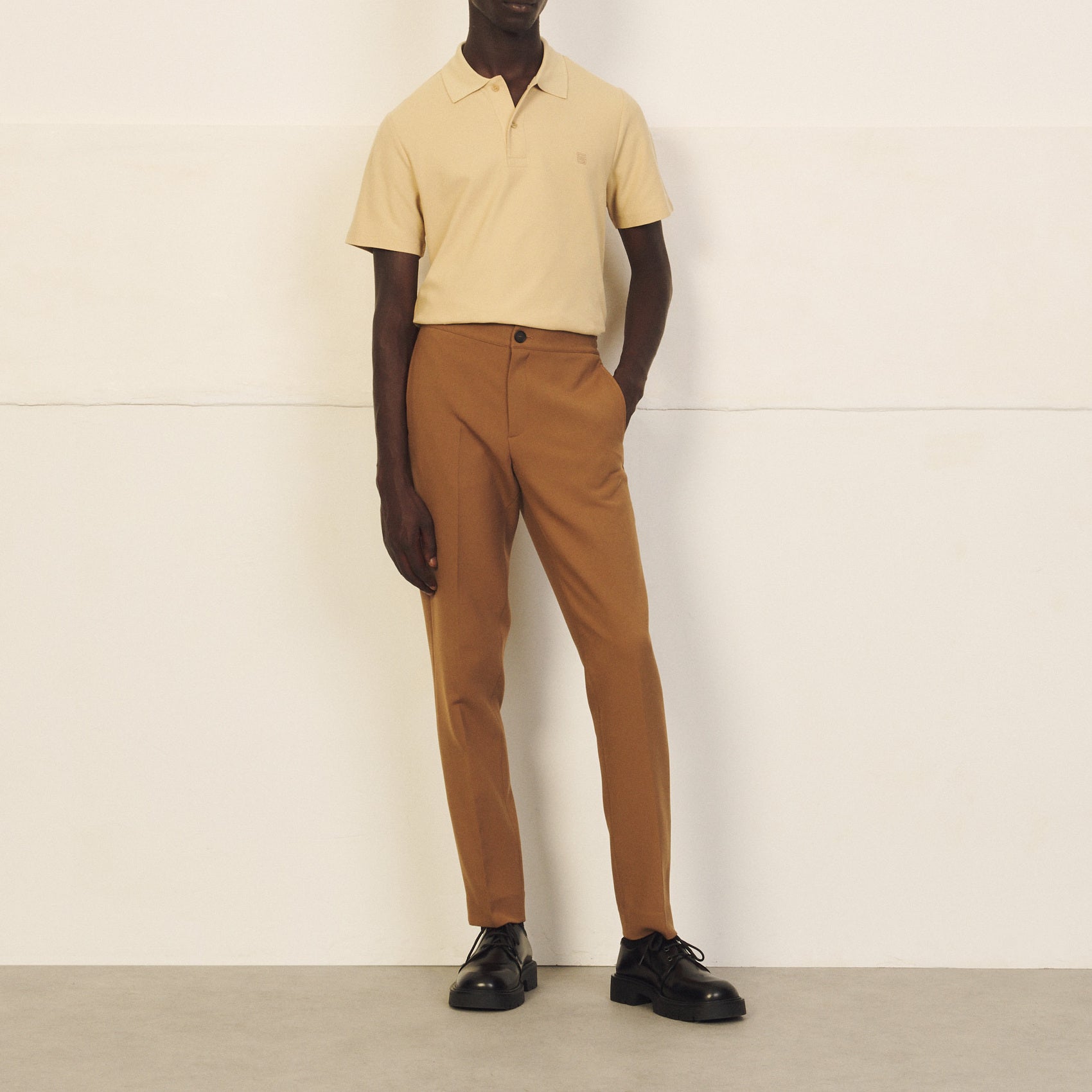 Polo en coton avec logo S Sandro seconde main