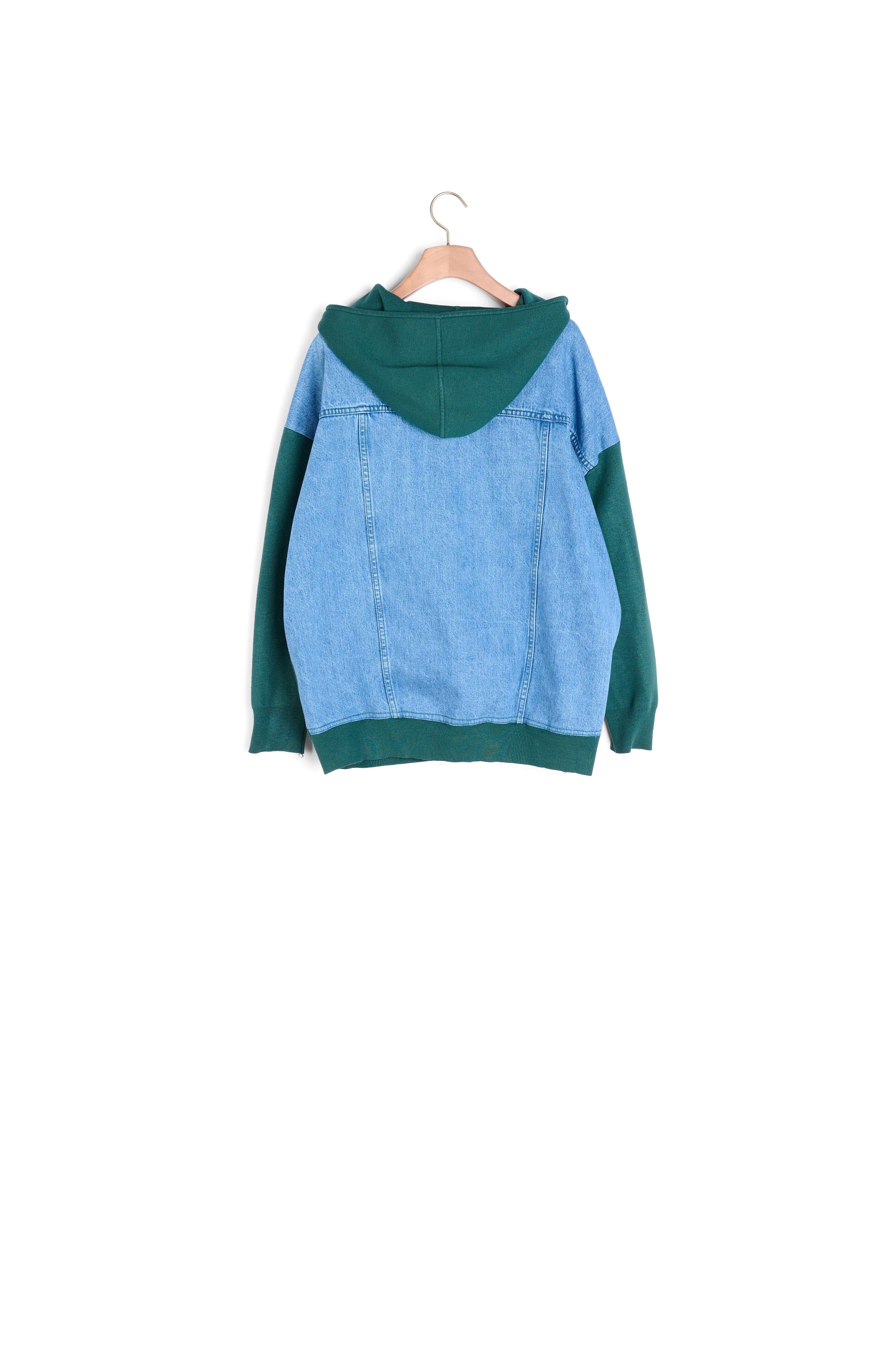 Cardigan hoodie bi-matière Sandro seconde main