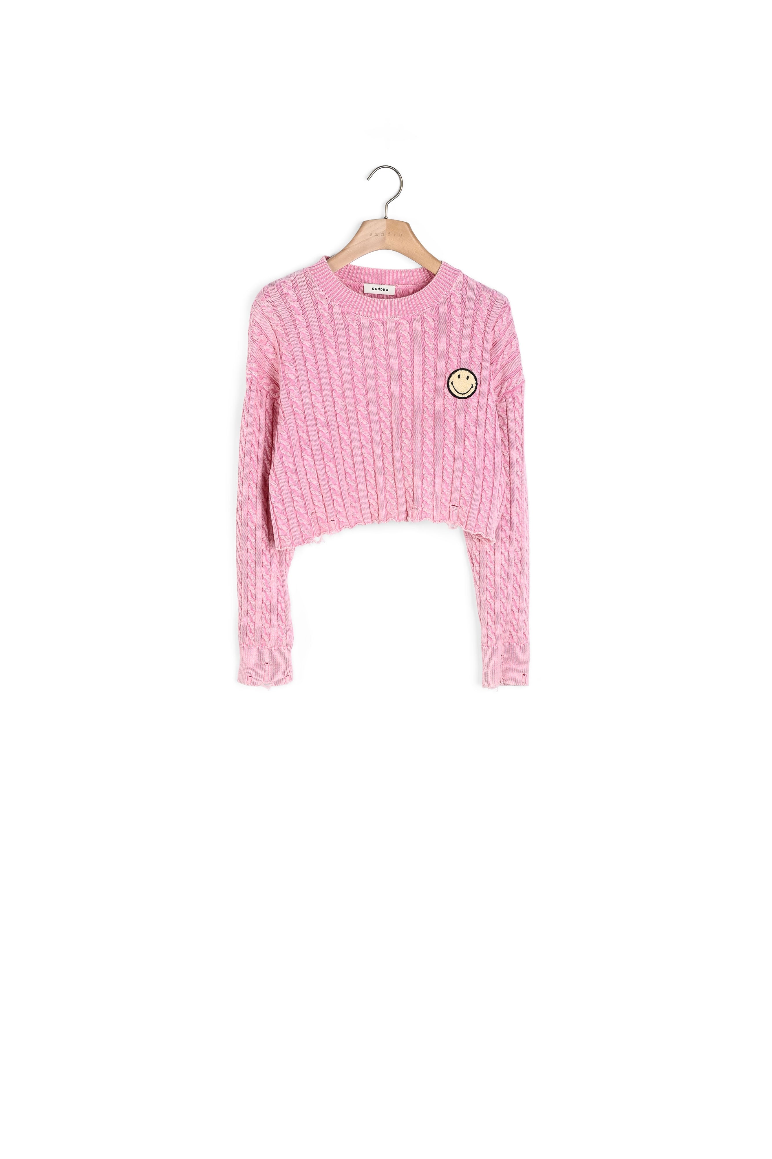 Pull court Smiley© Sandro seconde main