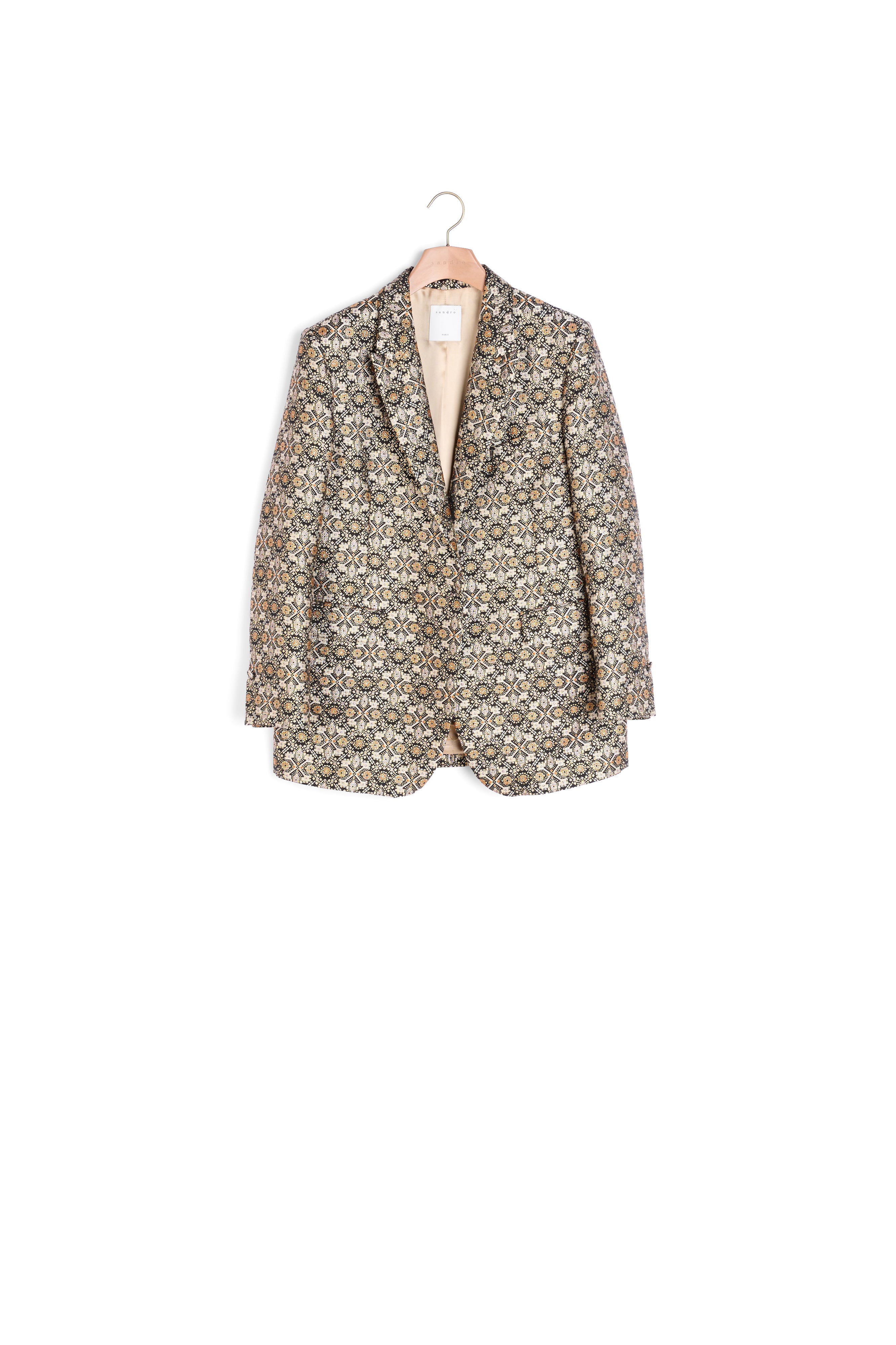 Veste de tailleur en tissu brocard Sandro seconde main