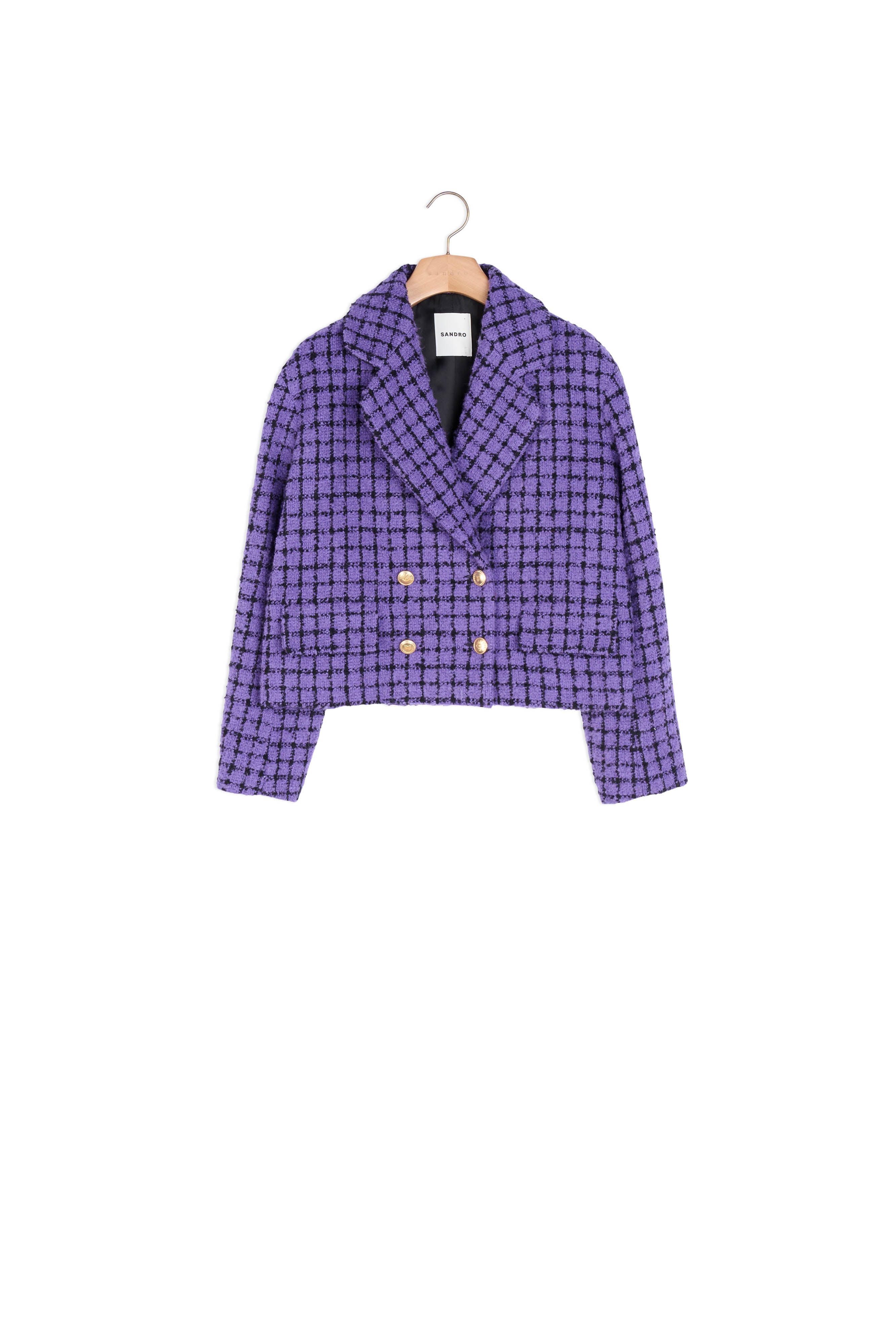 Veste courte en tweed Sandro seconde main